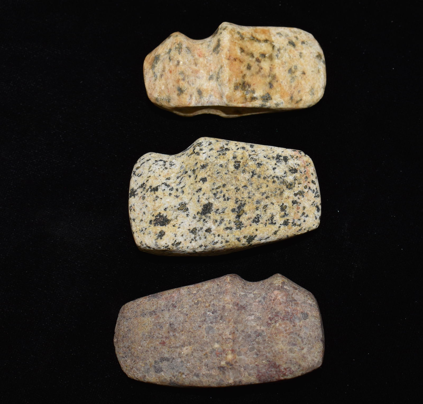3 Miniature Modern Granite Axes by unknown maker (1 of 6)