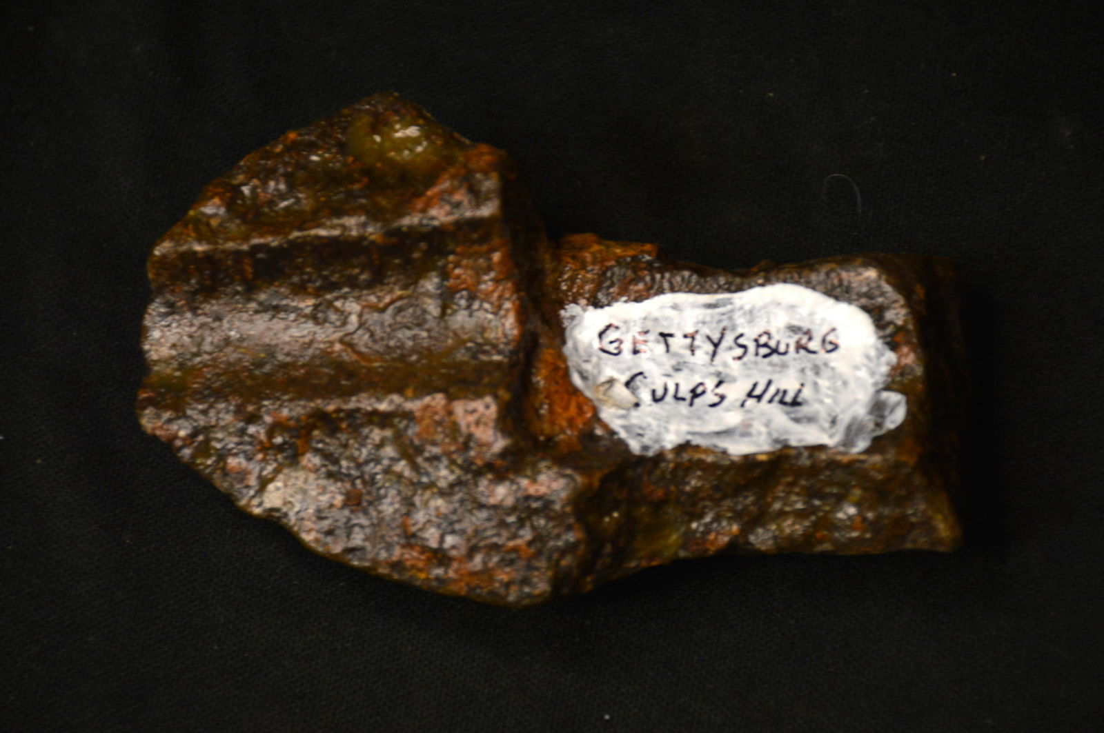 Metal Projectile Piece From Culps Hill Gettysburg Battle. (1 of 4)