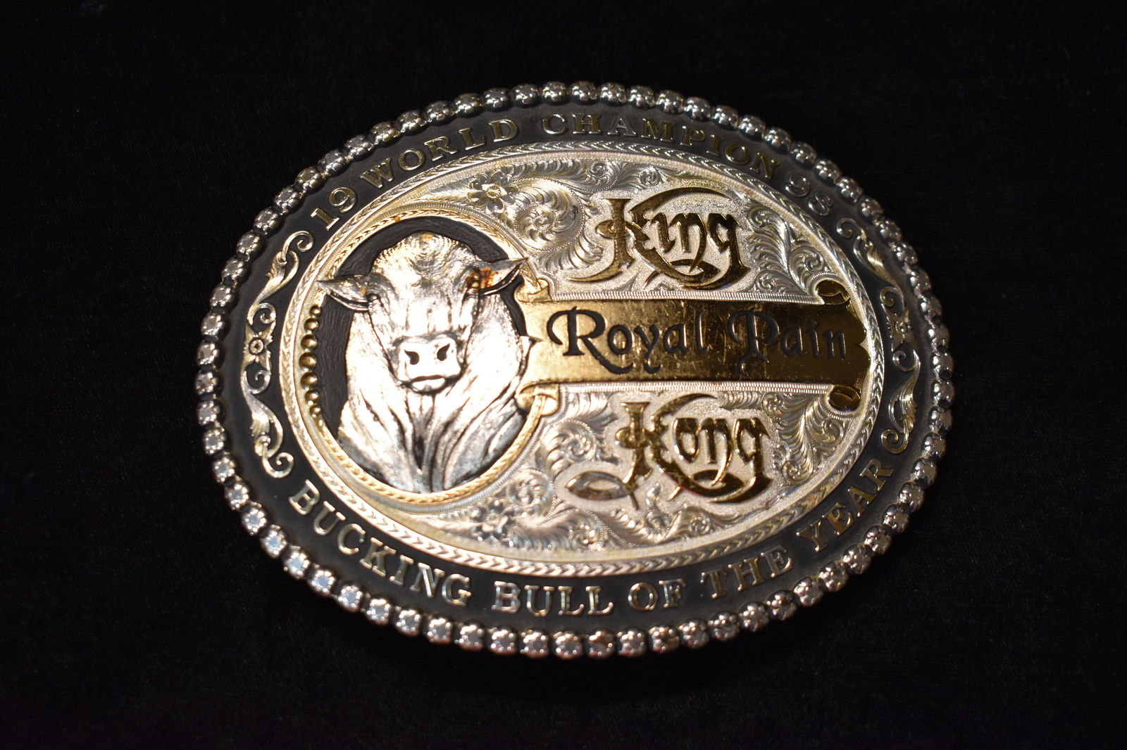 1998 World Champions Bucking Bull of the Year Belt Buckle (1 of 3)