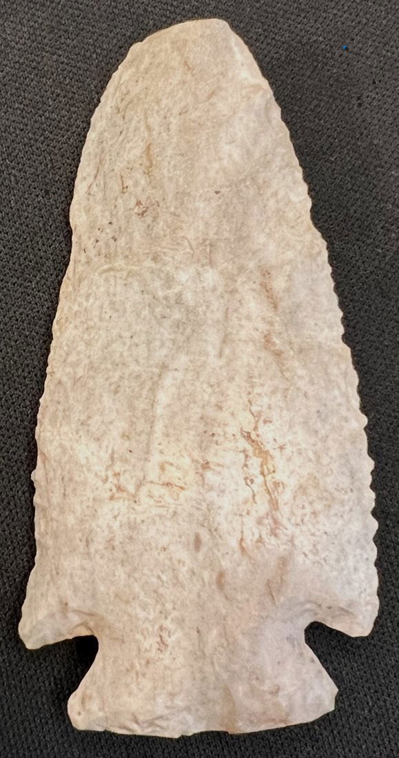 2 13/16" Kirk Corner Notched Found in Indiana made from Indiana Green Chert. (1 of 7)