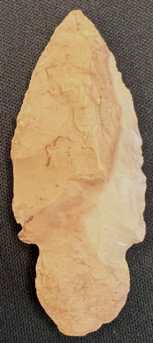 2 3/4" Turkeytail Arrowhead Found in Henderson Co. Tennessee. (1 of 9)