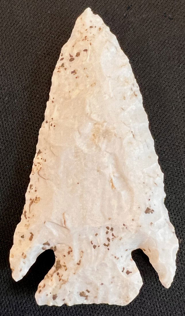 2 1/2" Pulaski Arrowhead Found in Jersey Co. Illinois Ex: Steve Manos Collection. (1 of 8)