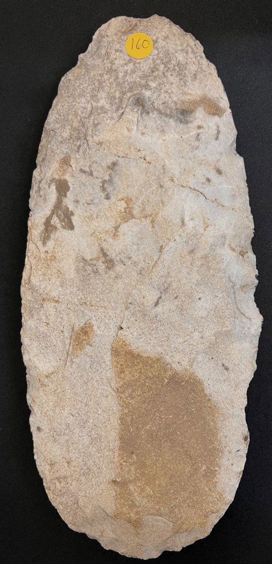 10 5/16" Mill Creek Chert Spade, Keele COA Found in Illinois Ex: Chester Wright Collection. (1 of 10)