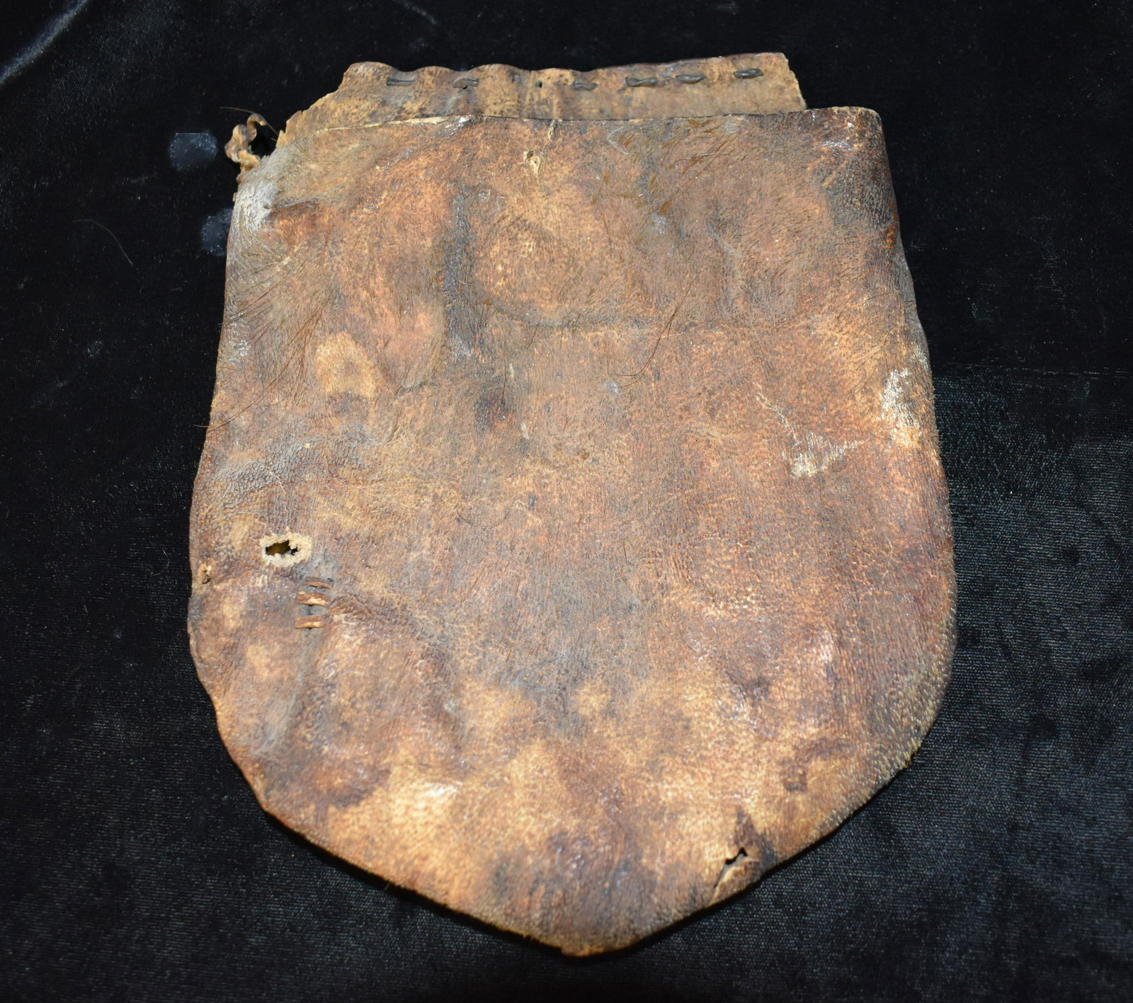 1800's or Older Hand stitched Leather Medicine Bag or Satchel (1 of 9)