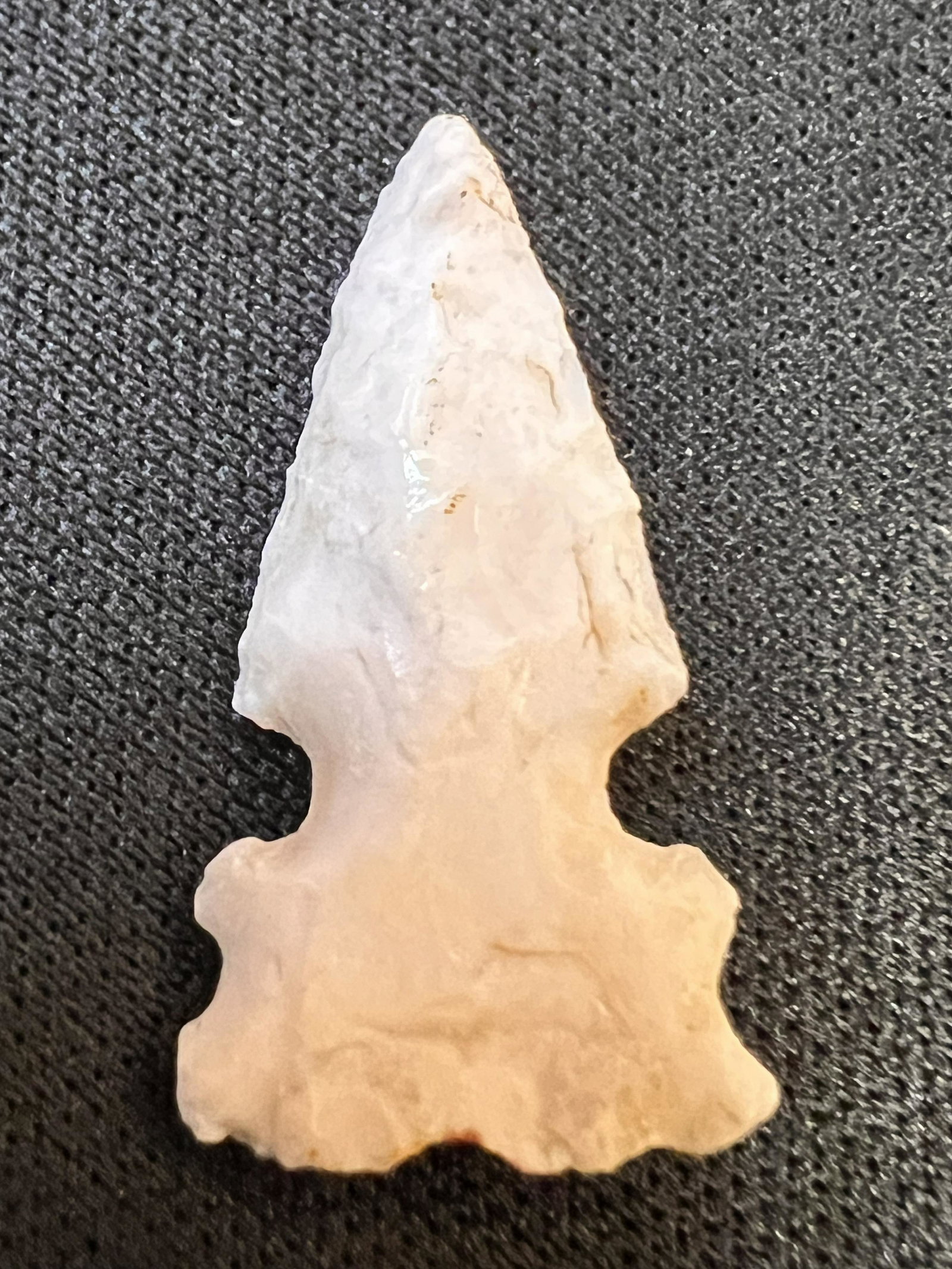 1" Cahokia 3 Notched Bird point Keele COA Found in Calhoun Co. Illinois Ex: Steve Manos Collection. (1 of 7)