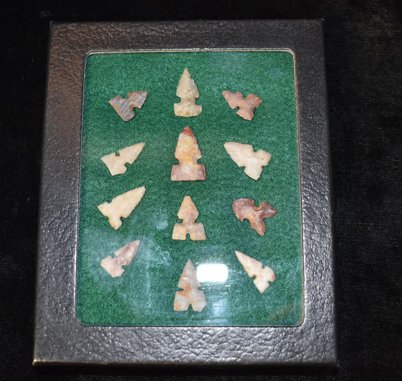 Frame of 12 Gem Points from Colorado or Neighboring States (1 of 8)