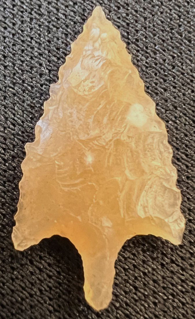 13/16" Rabbit Island Arrow , Keele COA.  Made From Gem Grade Agate and found in Oregon.  Ex: Walt (1 of 8)