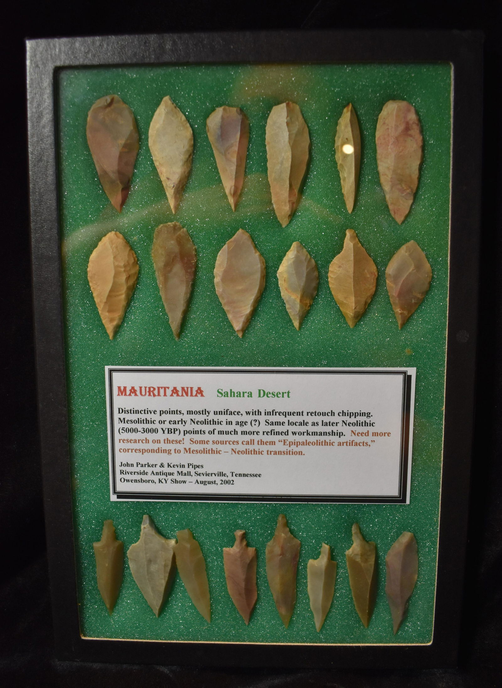 20 Mesolithic-Neolithic Transition Arrowheads found in the Sahara Desert (1 of 4)