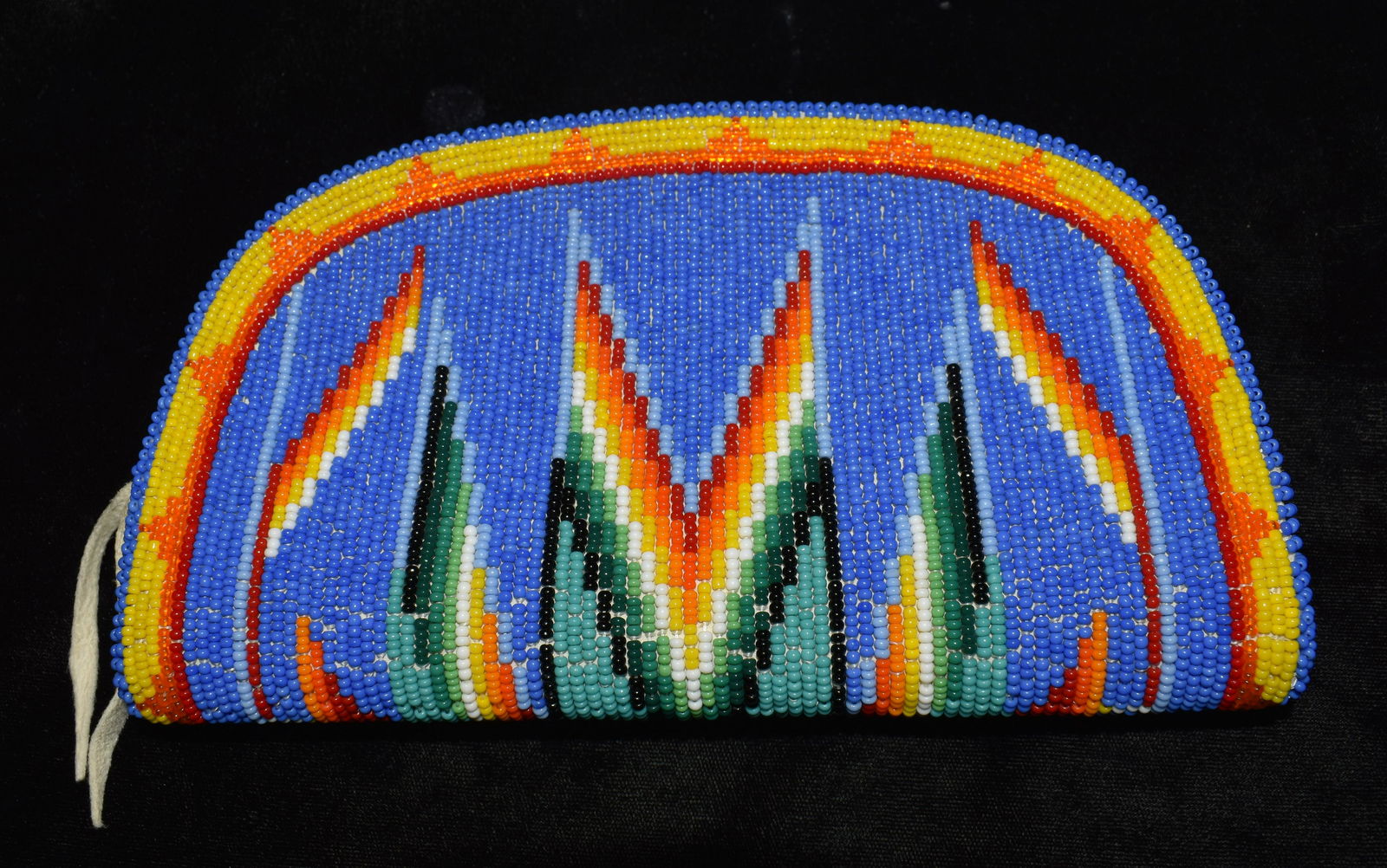 Elaborate Native American Deer Leather Beaded Clutch Purse (Mint Condition) (1 of 5)