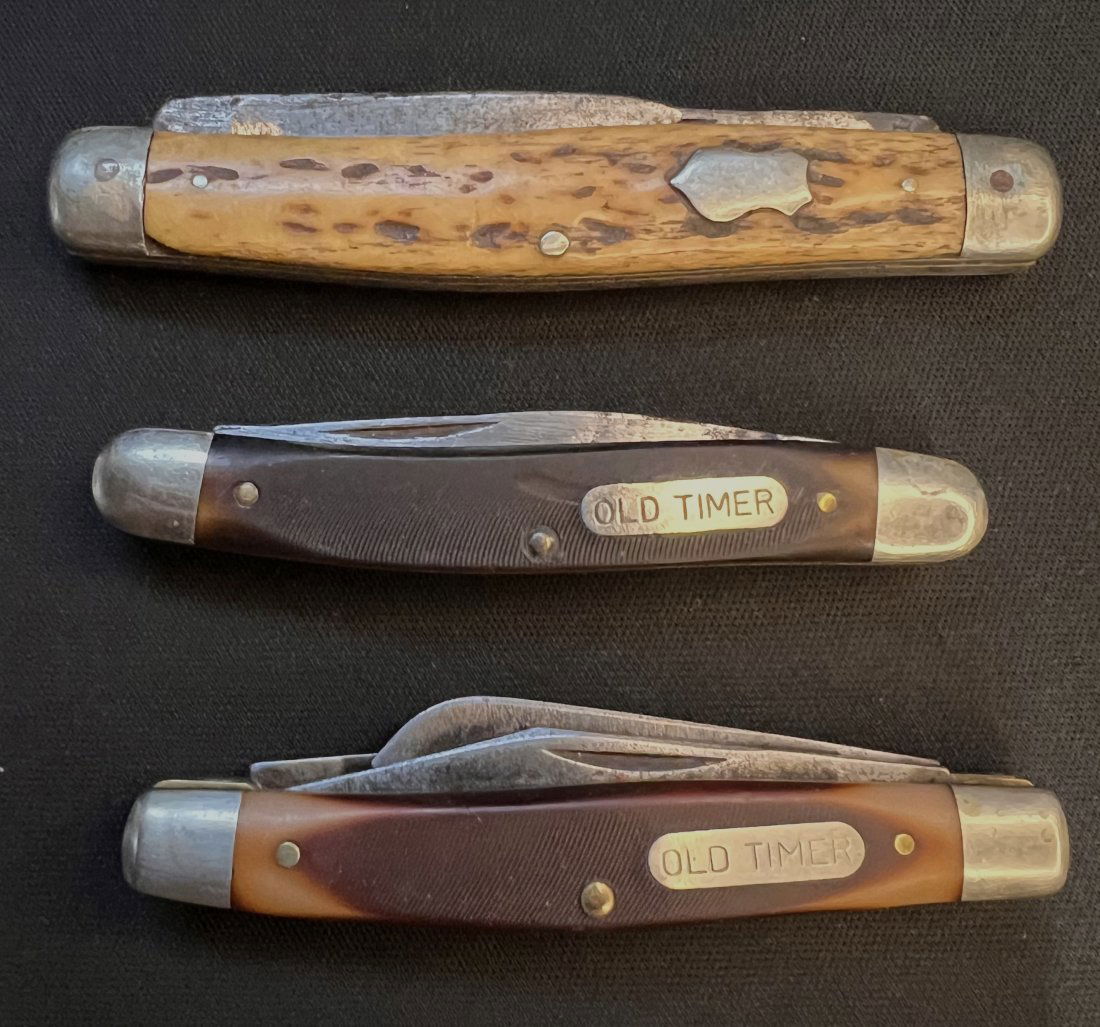 3 Vintage Pocket Knives.  2 Old Timer and 1 Unknown. (1 of 3)