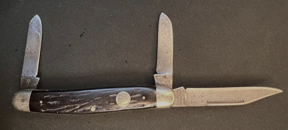 Heiner Boker & Co. 3 Blade Pocket Knife.  4 inches long closed. (1 of 4)