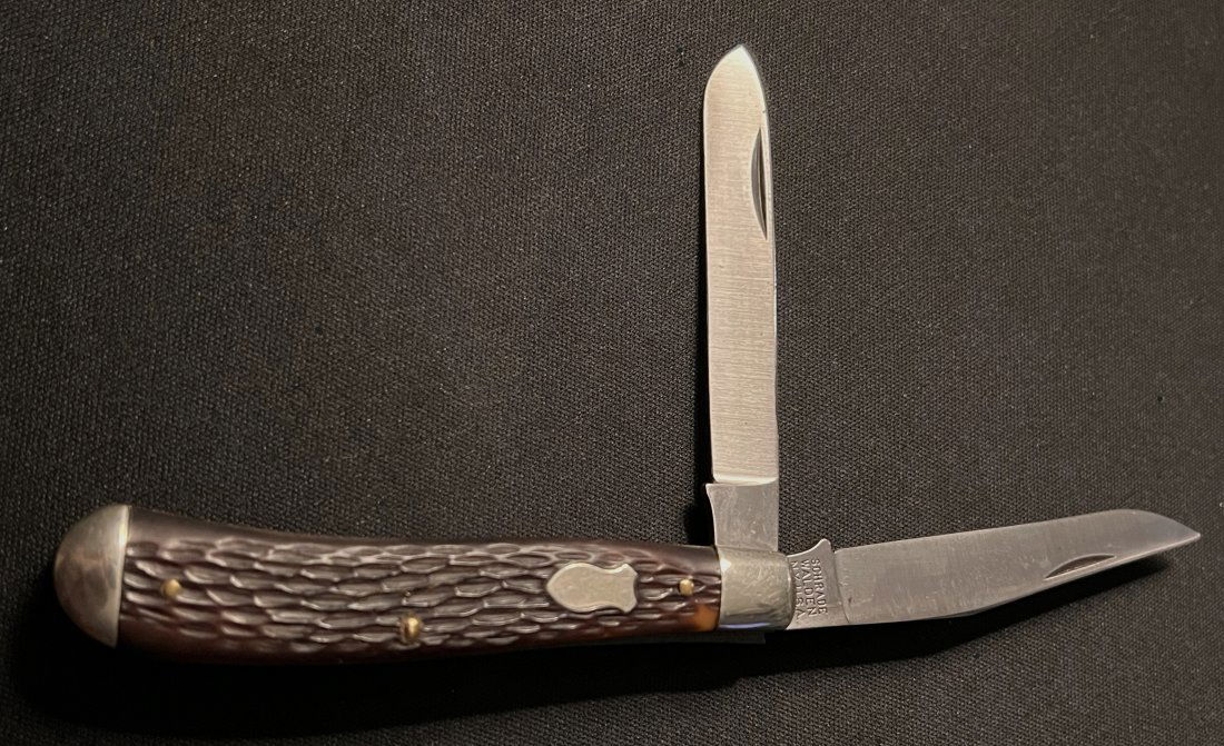 Schrade Walden 293 Pocket Knife 2 Blades Measures 3 7/8 inches closed. (1 of 6)