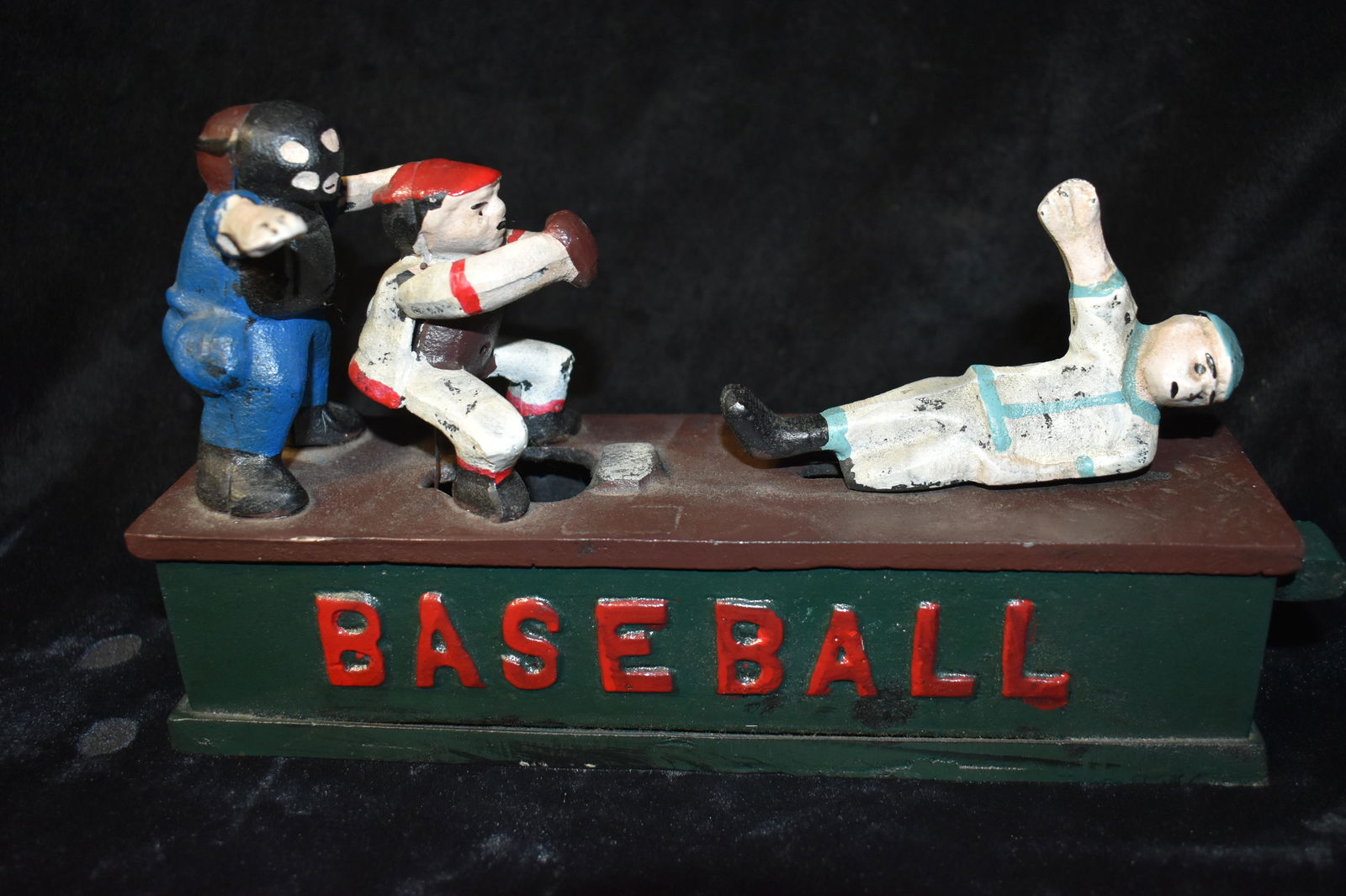 1995 Cast Iron Baseball Mechanical Bank (1 of 5)