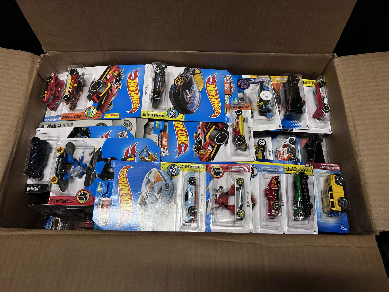Mattel Hot Wheels Cars Assortment Contains 100 PCS.  Not searched through by us Brand new cars in (1 of 2)