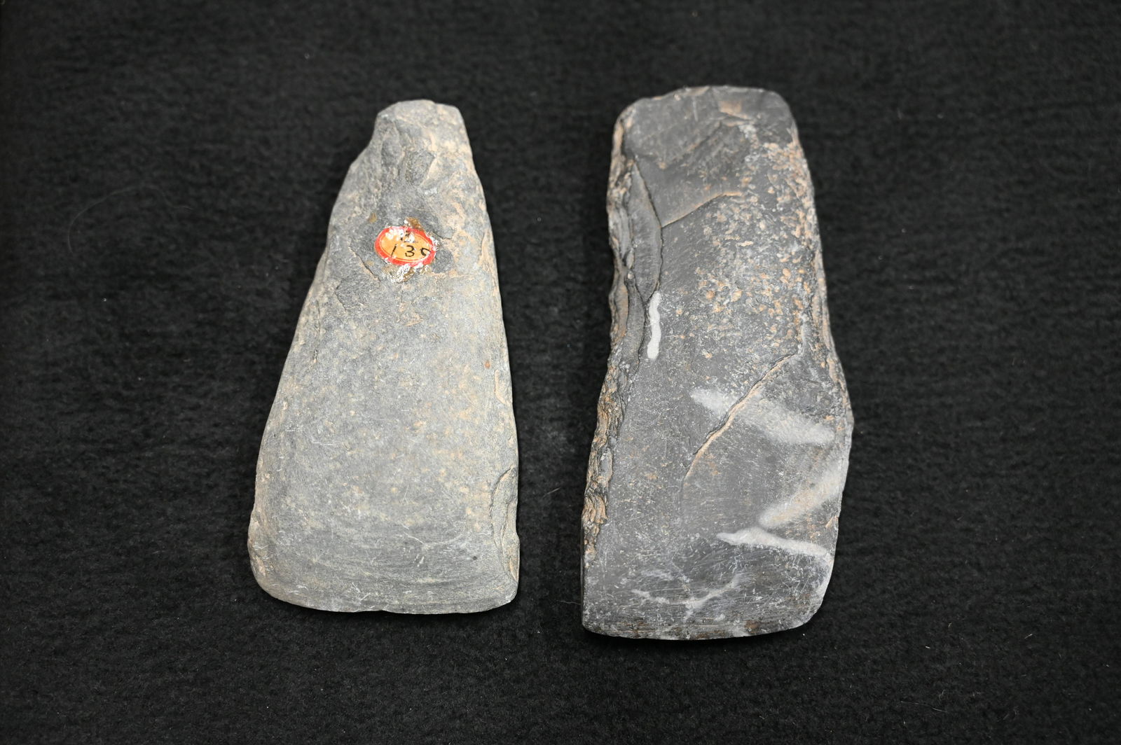 2 Slate Celts Found in Ohio Longest is 4 5/8" (1 of 3)