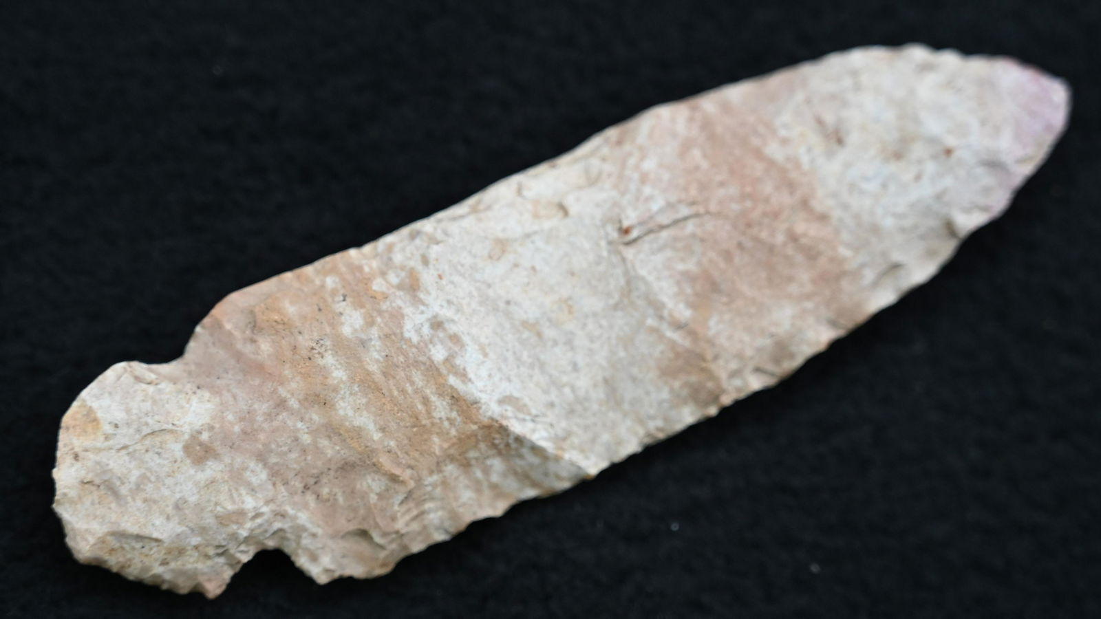 4 3/16" Harrison Turkeytail Found in the East Central U.S. Ex: Nick Gatses Collection. (1 of 8)