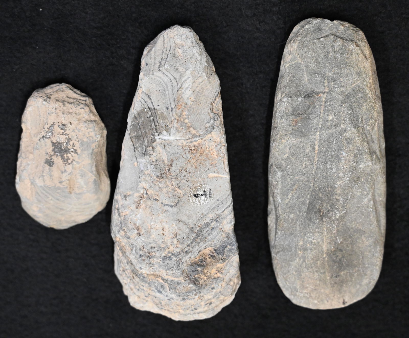 Slate Celt & 2 Slate Celt/Pendant Preforms Found in Ohio Longest is 4 3/4" (1 of 2)