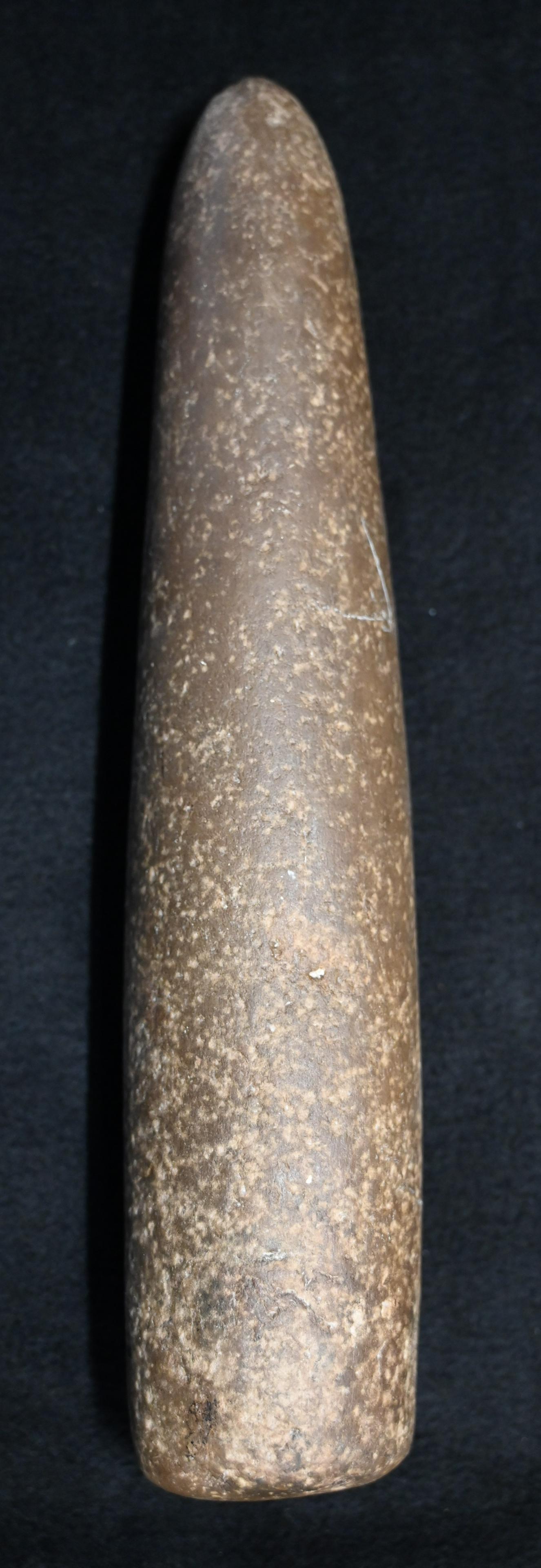 12 1/8" Roller Pestle Motley COA Found in Adam's Co. Illinois Ex: John Cook Collection. (1 of 8)