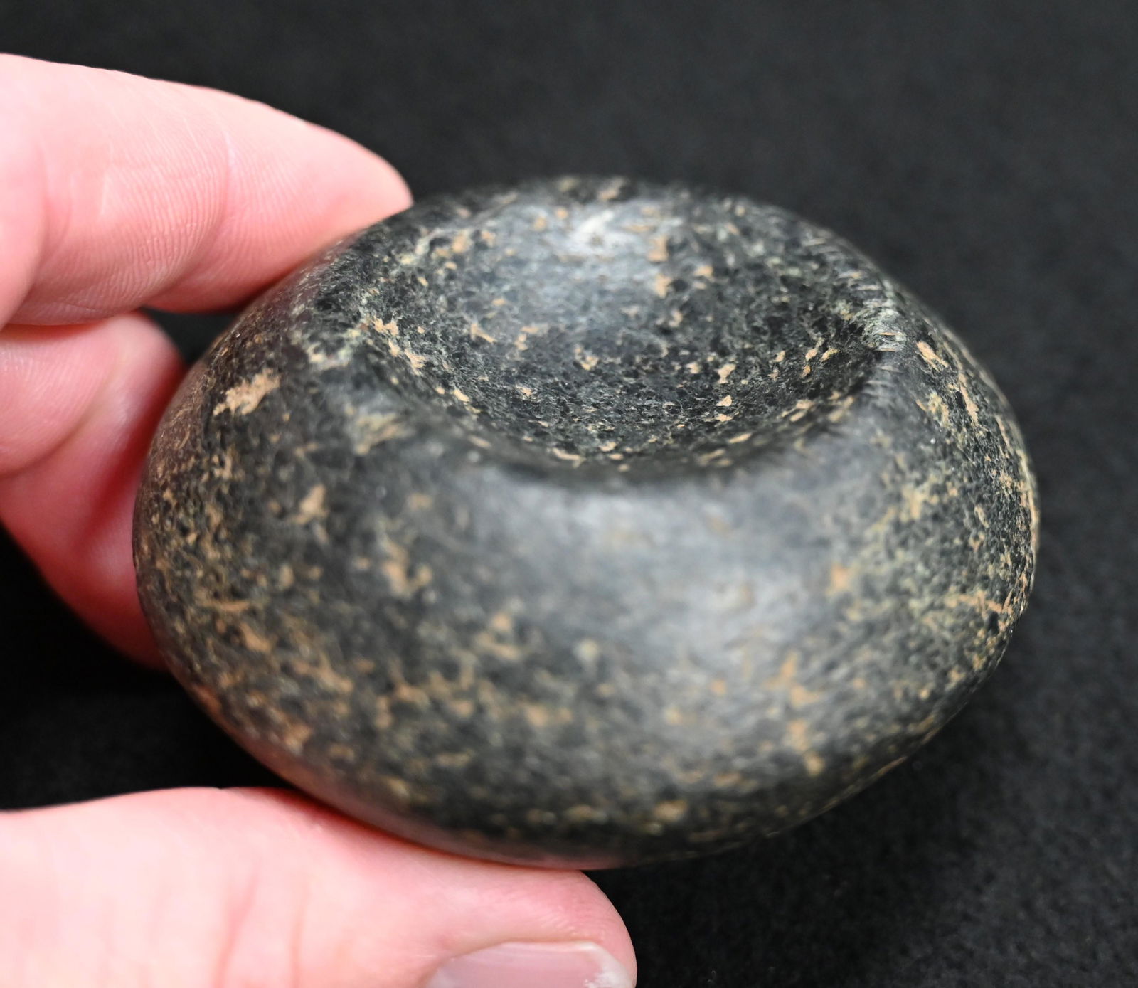 3" Salt River Discoidal Dickey COA.  Top notch artifact found by Frank Waelder in Pike Co. Missouri. (1 of 9)