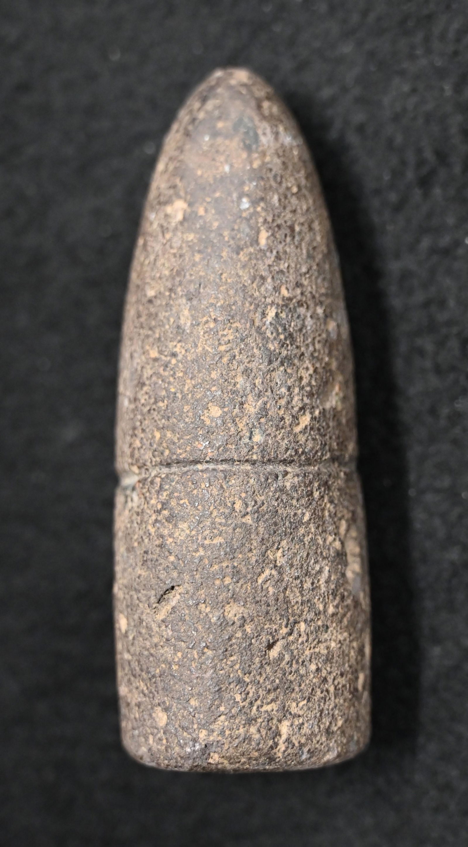 3 1/4" Plummet, Motley COA Found in Sullivan Co. Missouri Ex: Steve McCabe Collection. (1 of 6)