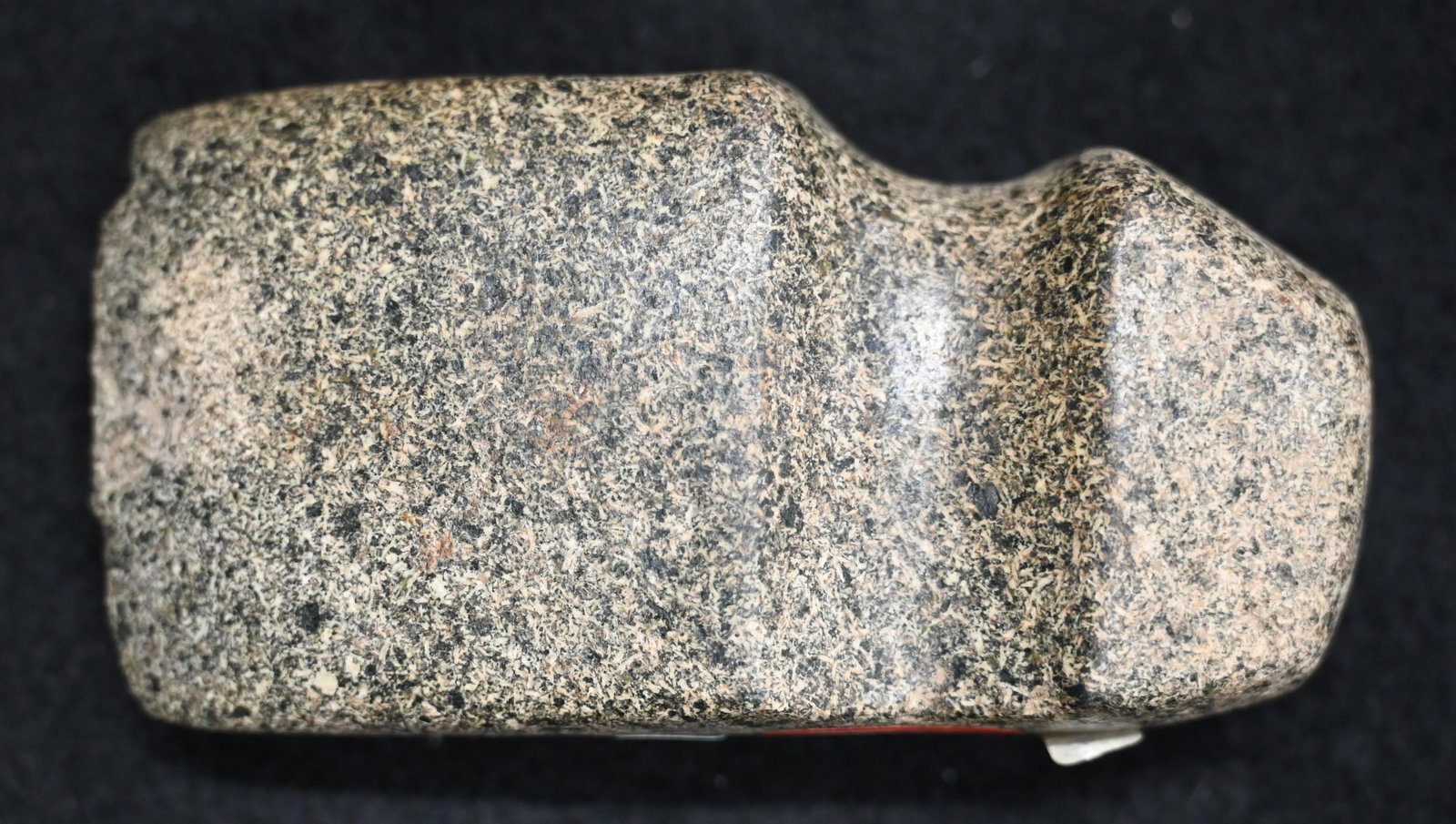 4 3/8" Ave 3/4 Groove Found in Adam's Co. Illinois by Dale Shrader: 4 3/8" Ave 3/4 Groove Found in Adam's Co. Illinois by Dale Shrader Ex: Steve Manos Collection.