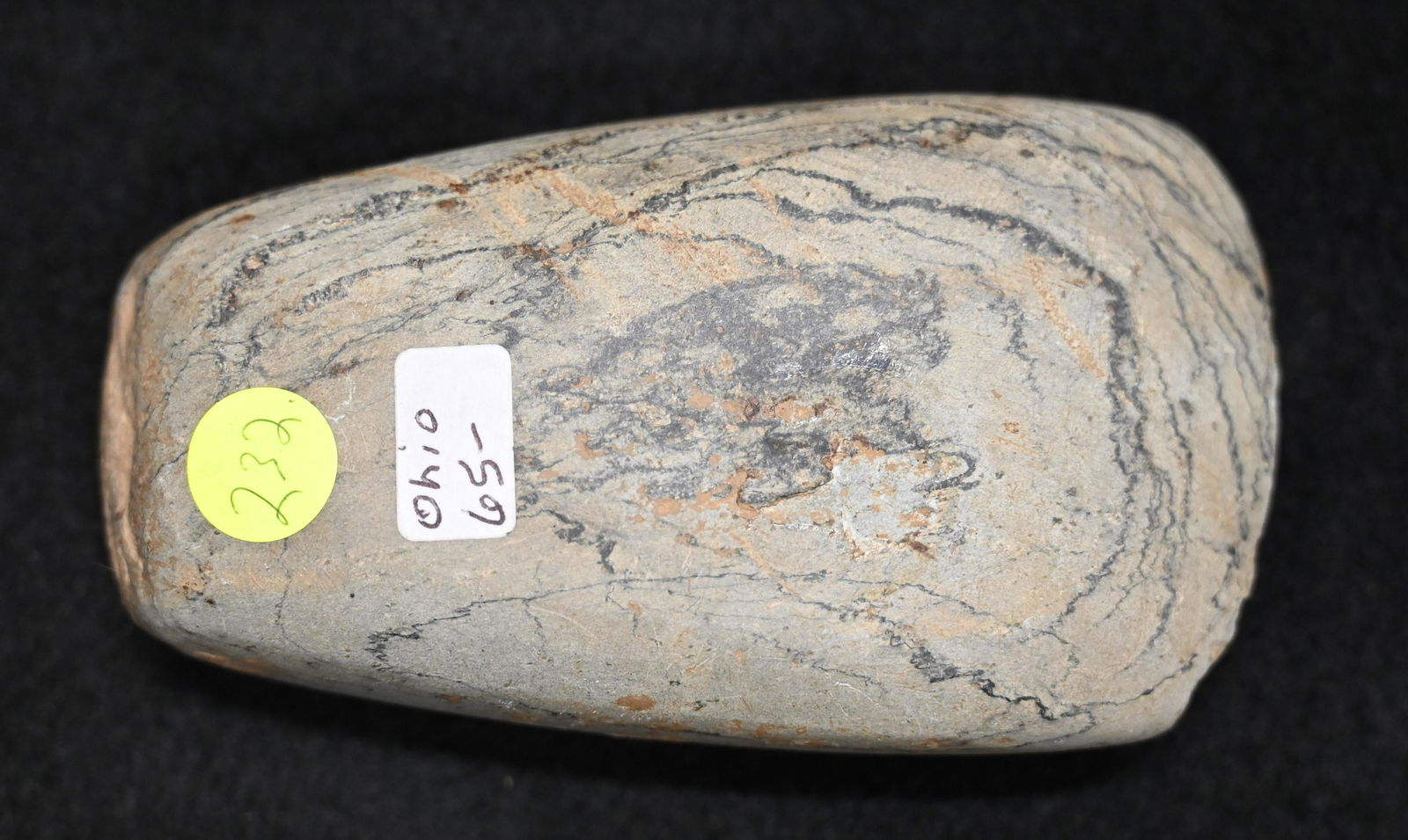 4" Banded Material Celt Found in Ohio (1 of 7)