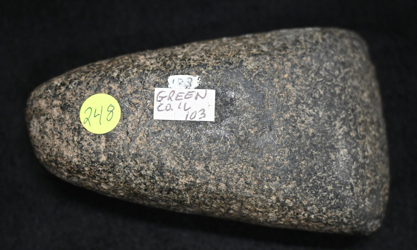 4 5/8" Celt, Motley COA Found in Greene Co. Illinois Ex: Greg Perdun Collection. (1 of 8)