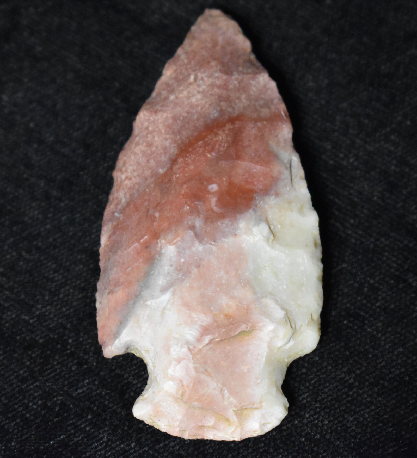 2 3/8" Colorful Gibson Arrowhead found in Scottland County, Missouri by Rodney Gray. (1 of 7)