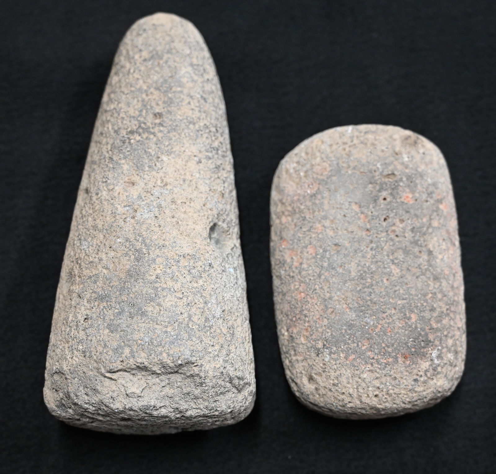 6 7/8" Pestle and a Polished 4 5/8" Mano Found in Illinois. (1 of 6)