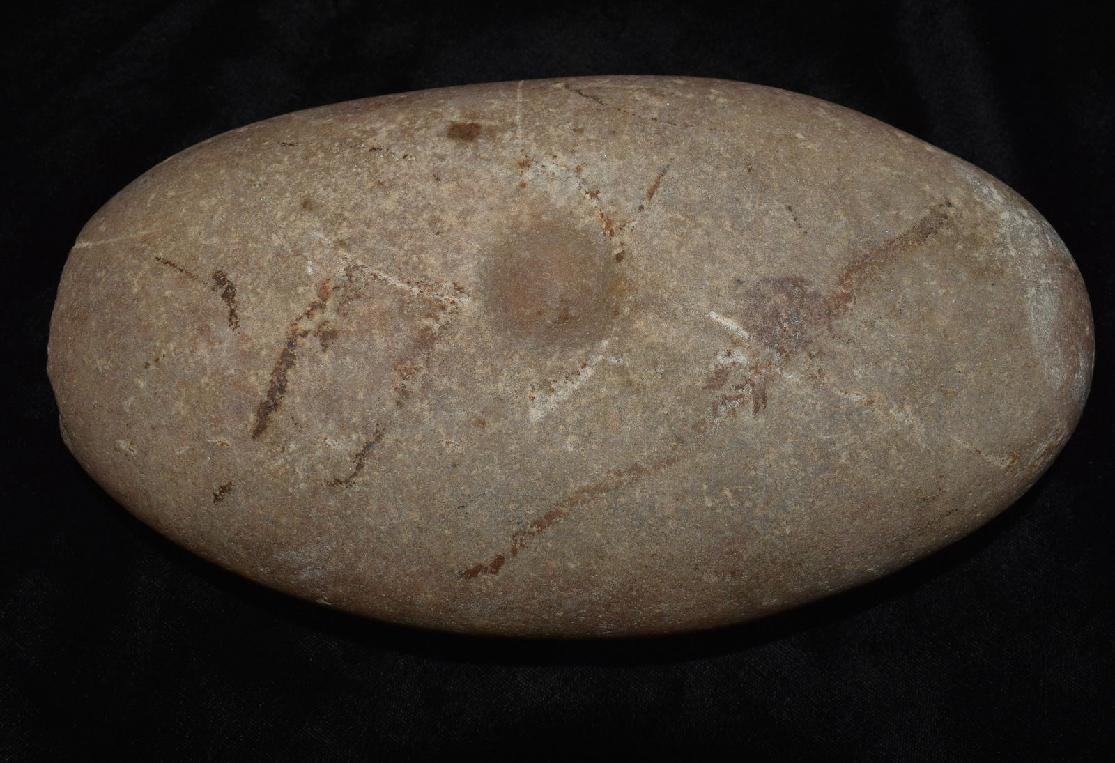 8 1/2" Multifunctional Camp Stone (Friction Stone, Nutting Stone and Beater) (1 of 7)