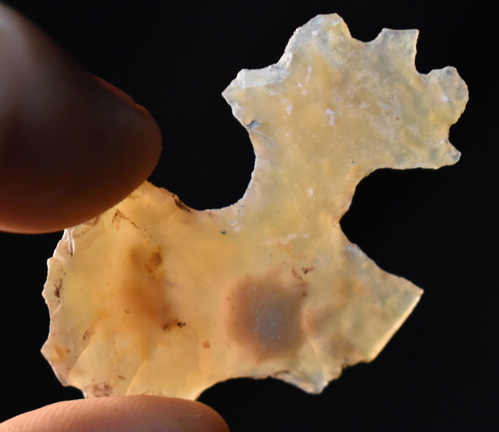 1 7/8" Highly Translucent Chalcedony Mayan Eccentric (1 of 8)