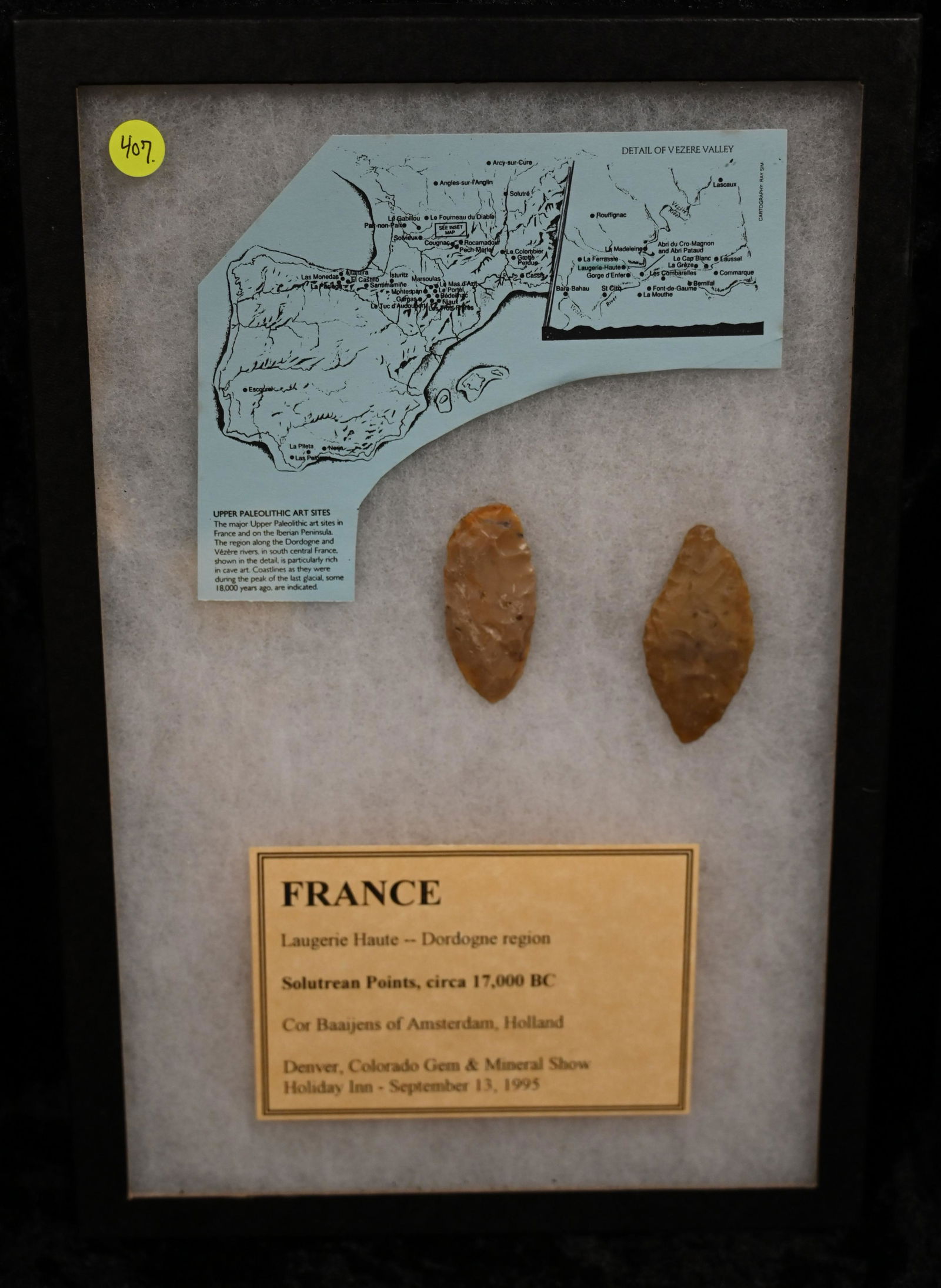 Solutrean Points From France Circa 17,000 BC (1 of 4)