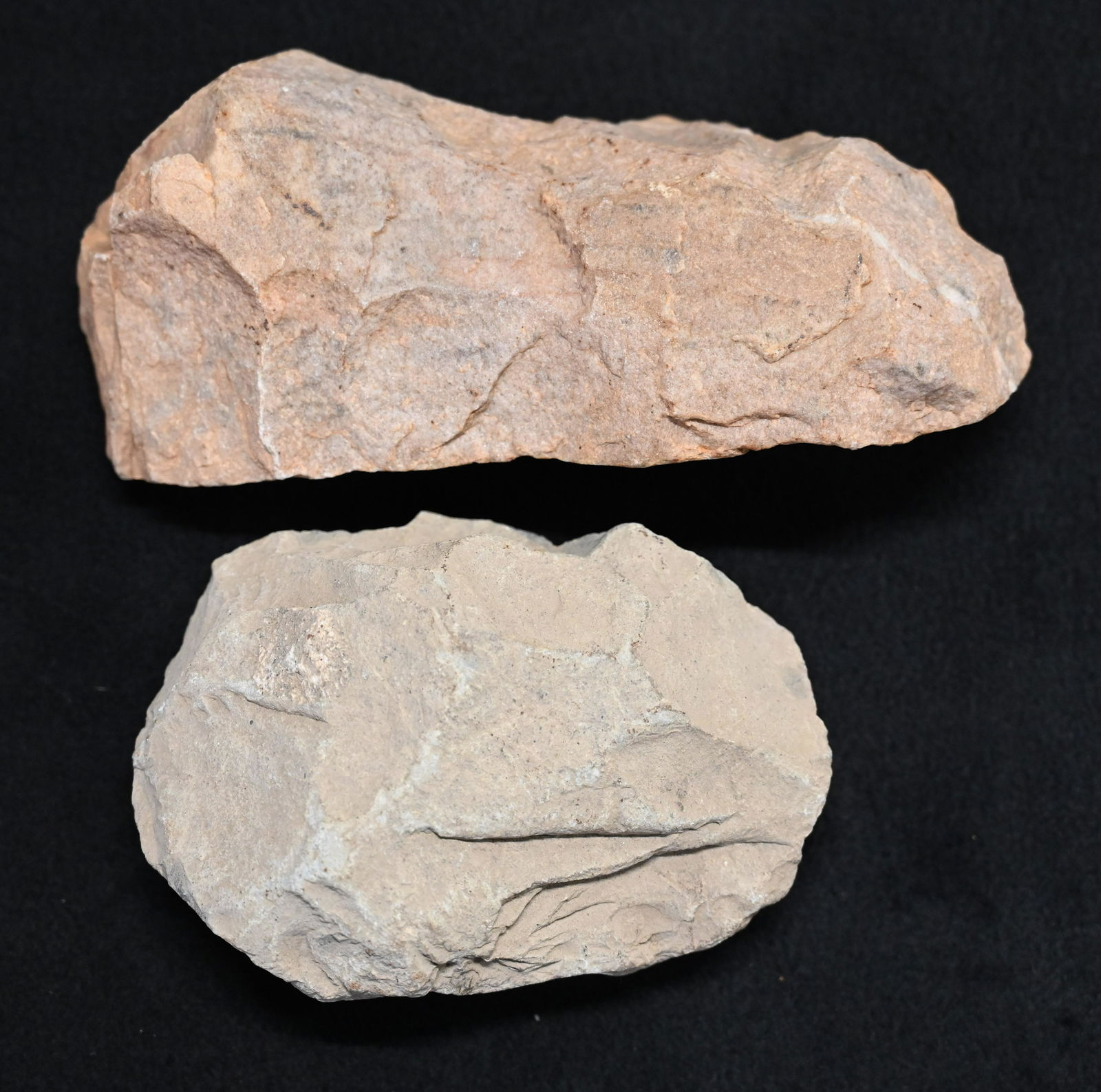 2 Very Large Acheulean Choppers Longest is 7 1/2" (1 of 7)