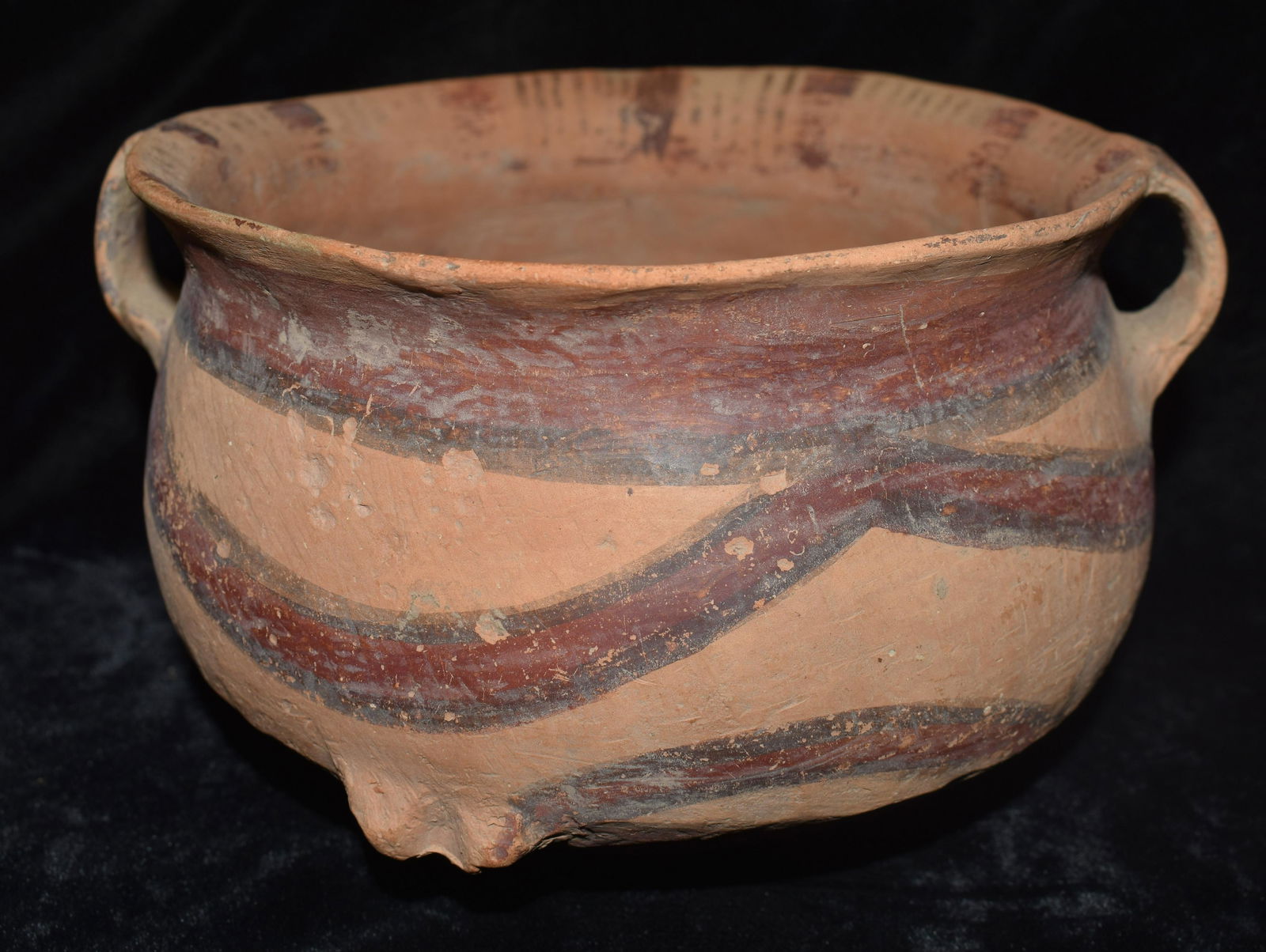 6 3/4" Neolithic Chinese Pottery Bowl SOLID (1 of 7)