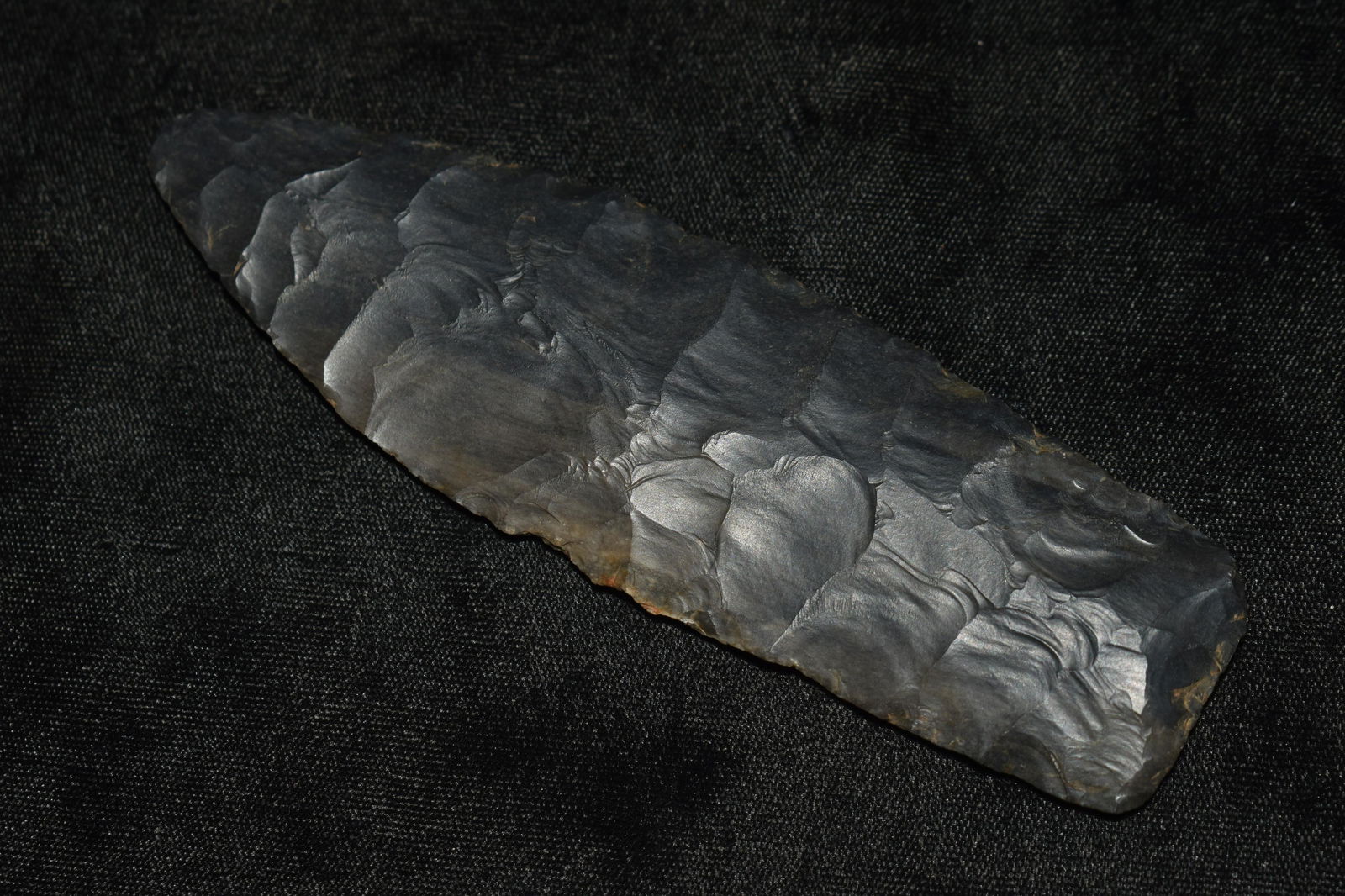 5 7/8" Modern Made Black Chert Blade w/ Insight COA (1 of 9)