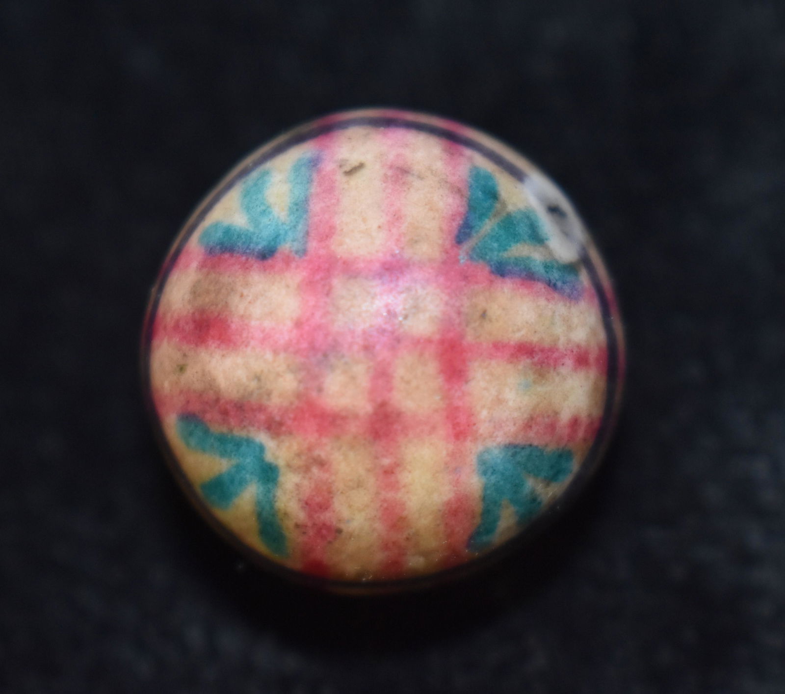 Outstanding Hand Painted China Marble (1800's) (1 of 6)