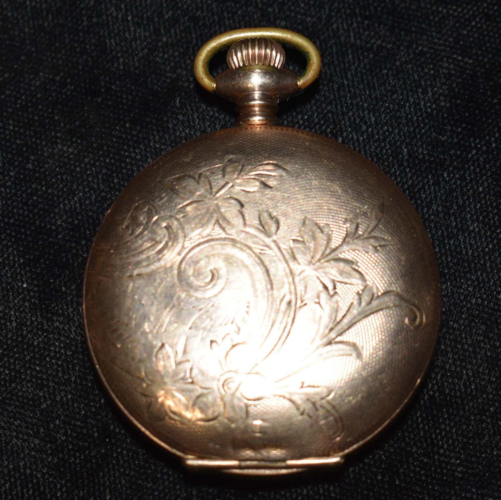 1867 Gold Plate American Waltham Watch Serial Number 301310: Waltham started making watches in 1852. This is a very old collector watch. On the decorative casing it has engraved the initials "M. E. M.". The exterior and interior are in excellent condition for i