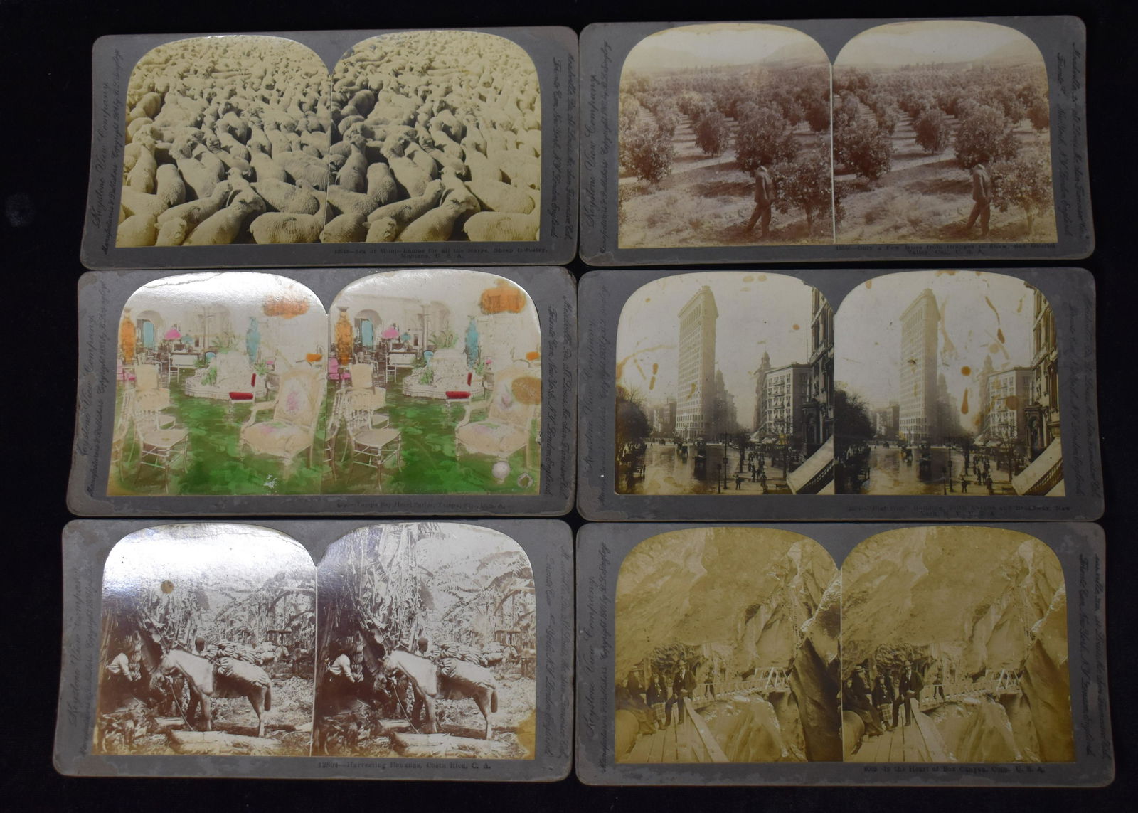 6 Keystone View Company Stereo Scope Viewer Cards 1898-1904 (1 of 10)