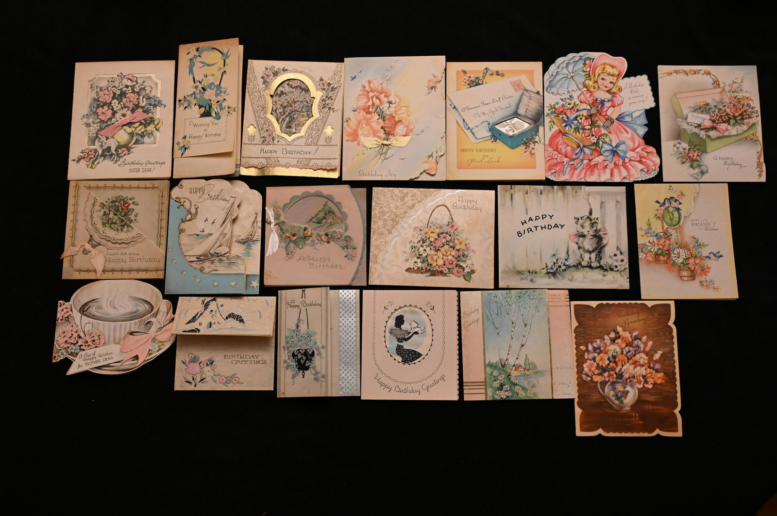 20 Vintage Birthday Cards From The Early to Mid 1900's (1 of 7)