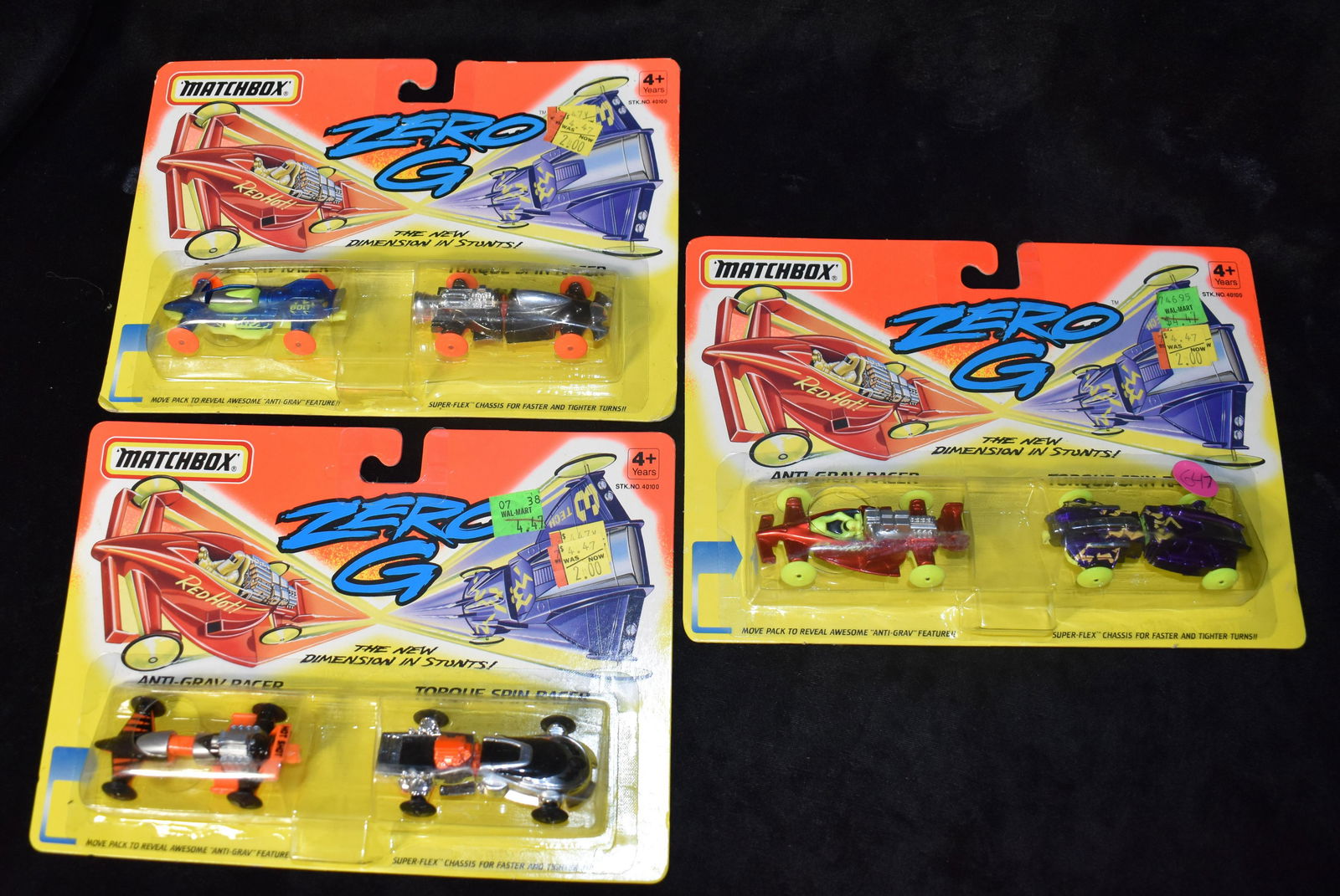 6 1994 MATCHBOX ZERO G Collector Diecast Cars NIB (1 of 3)