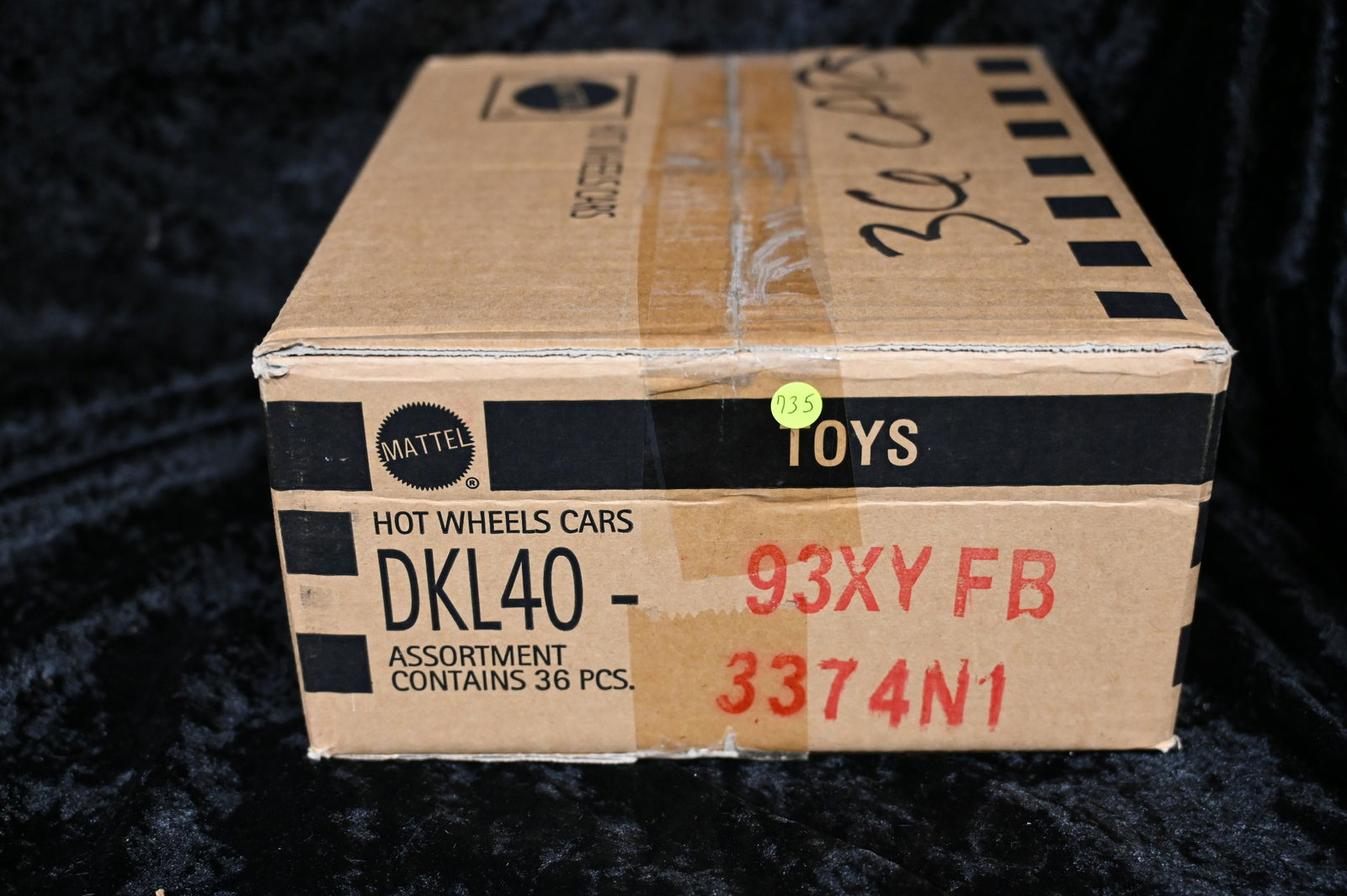 Mattel Hot Wheels Cars Assortment Contains 36 PCS. All cars are brand new and in their original: Mattel Hot Wheels Cars Assortment Contains 36 PCS. We use a photo of an open box of cars. We use a file photo. The cars in the photo are the same type and condition but not the exact same cars in this