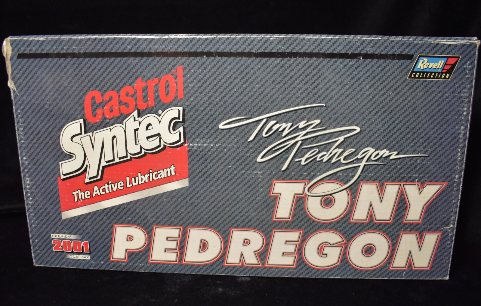 2001 Castrol Syntec Test Car Tony Pedegron 1:24 Diecast Funny Car 1 of 3054: 2001 Castrol Syntec Test Car Tony Pedegron Funny Car 1 of 3054. New in the box but box has a little wear. Comes with Certificate of Authenticity and a Multi-Functional Stopwatch. Made by Revell.