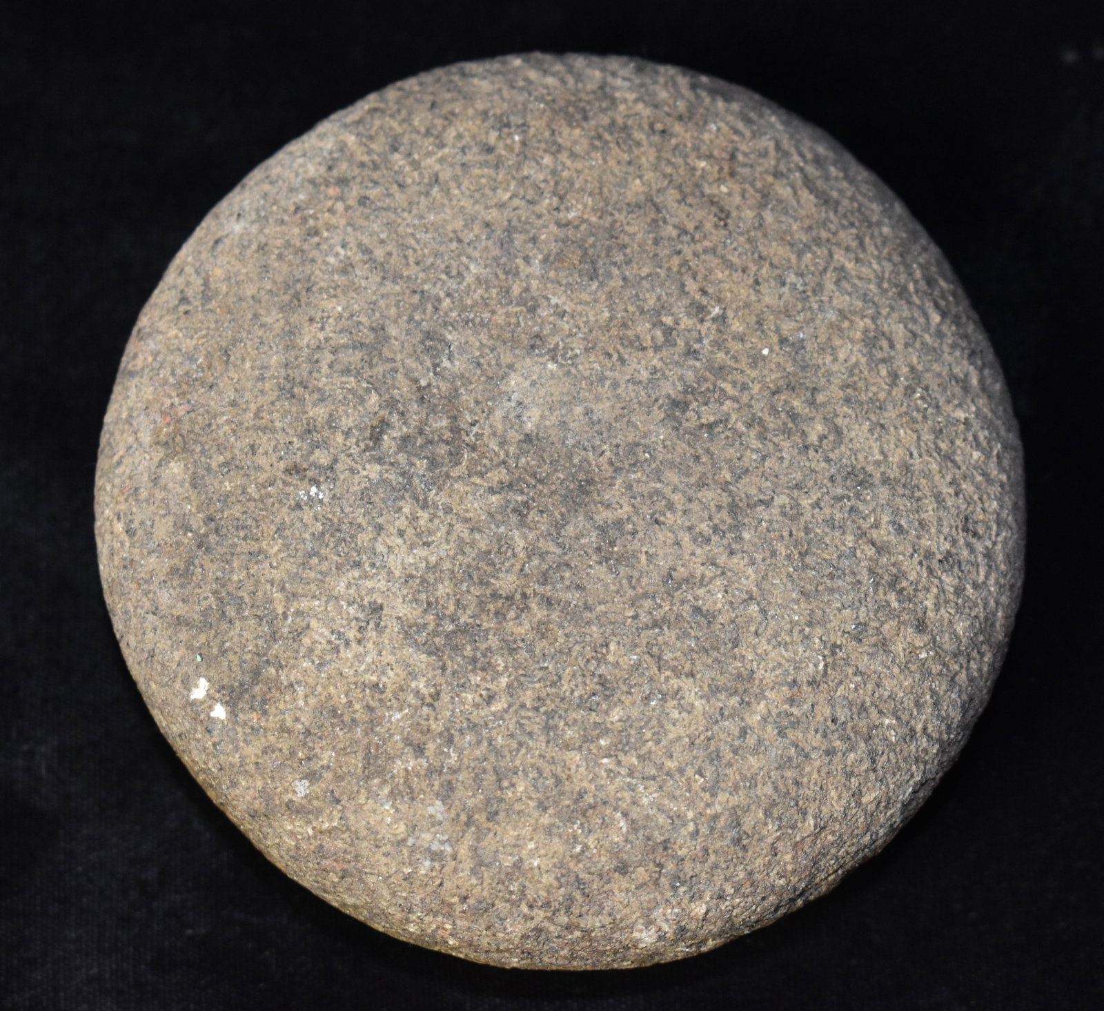 4 1/8" Granite Disc found in Boone County, Missouri: 4 1/8" Granite Disc found in Boone County, Missouri. Ex Jeff Gower Collection