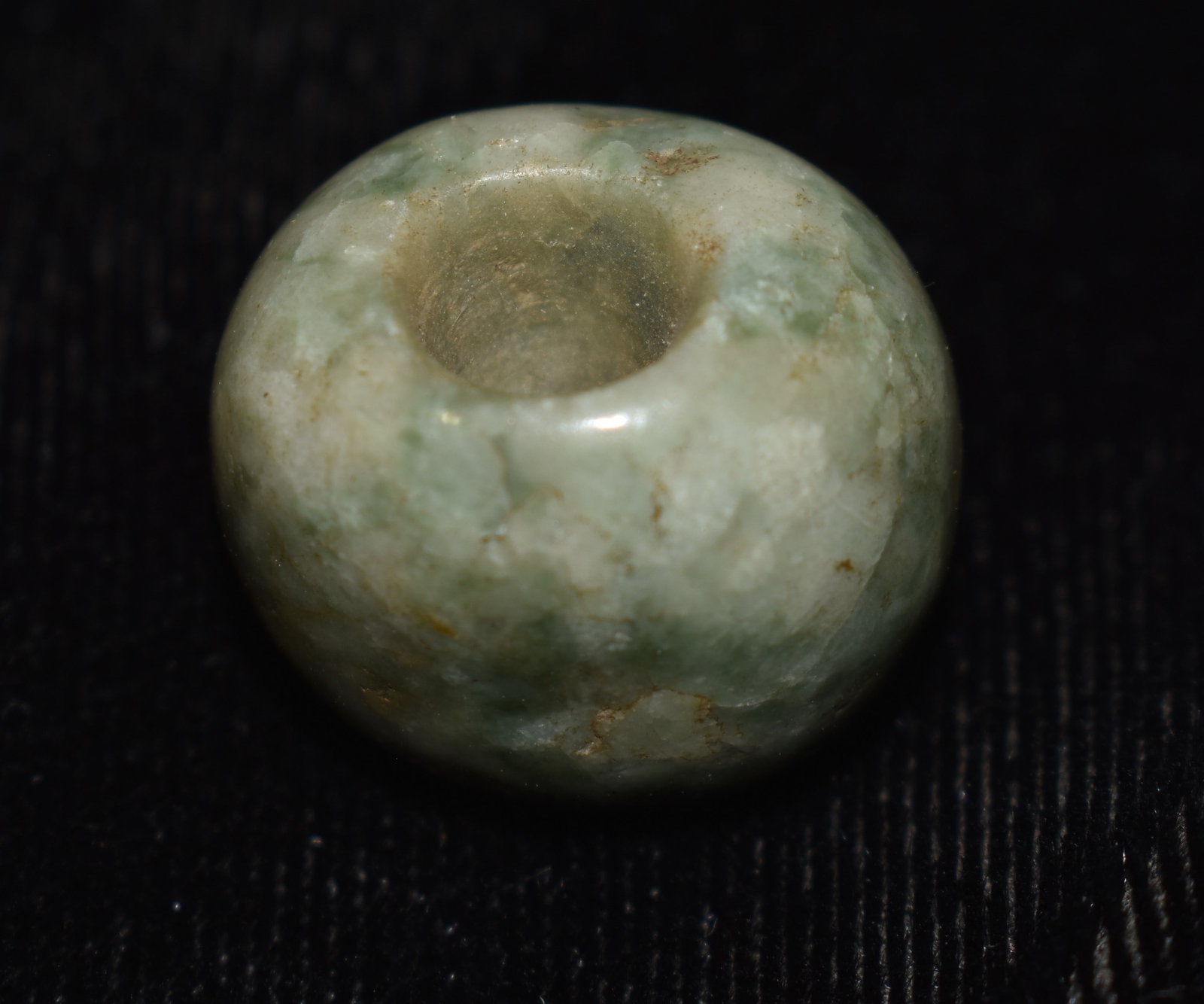 5/8" Finely Made Pre-Columbian Jade Large Bead (1 of 6)