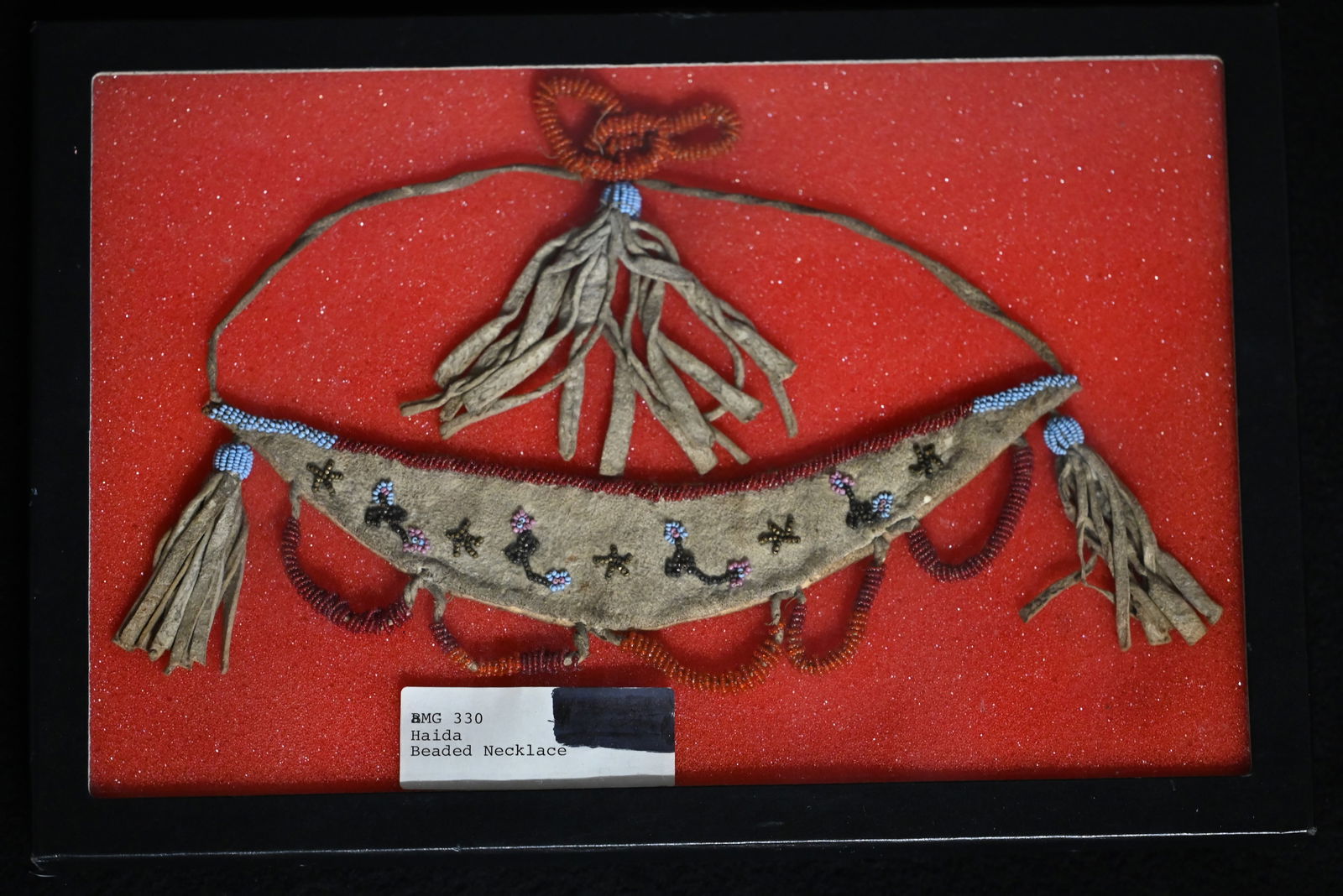Haida Beaded Necklace.  Beautiful design's and beadwork on the extremely rare highly collectable (1 of 17)