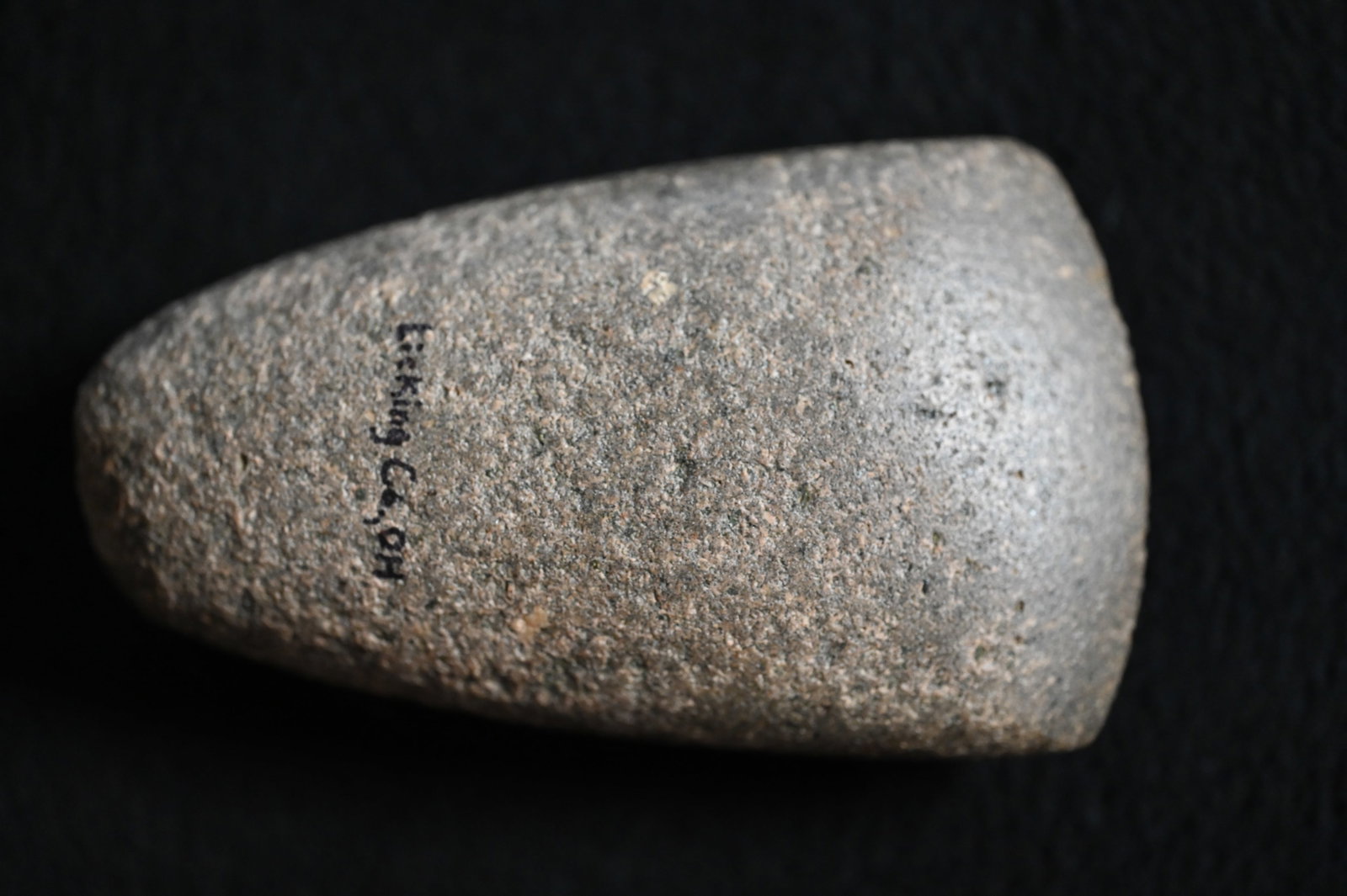 4 1/4" Hardstone Celt Found in Licking Co. Ohio Ex: John Bennett Collection. (1 of 6)