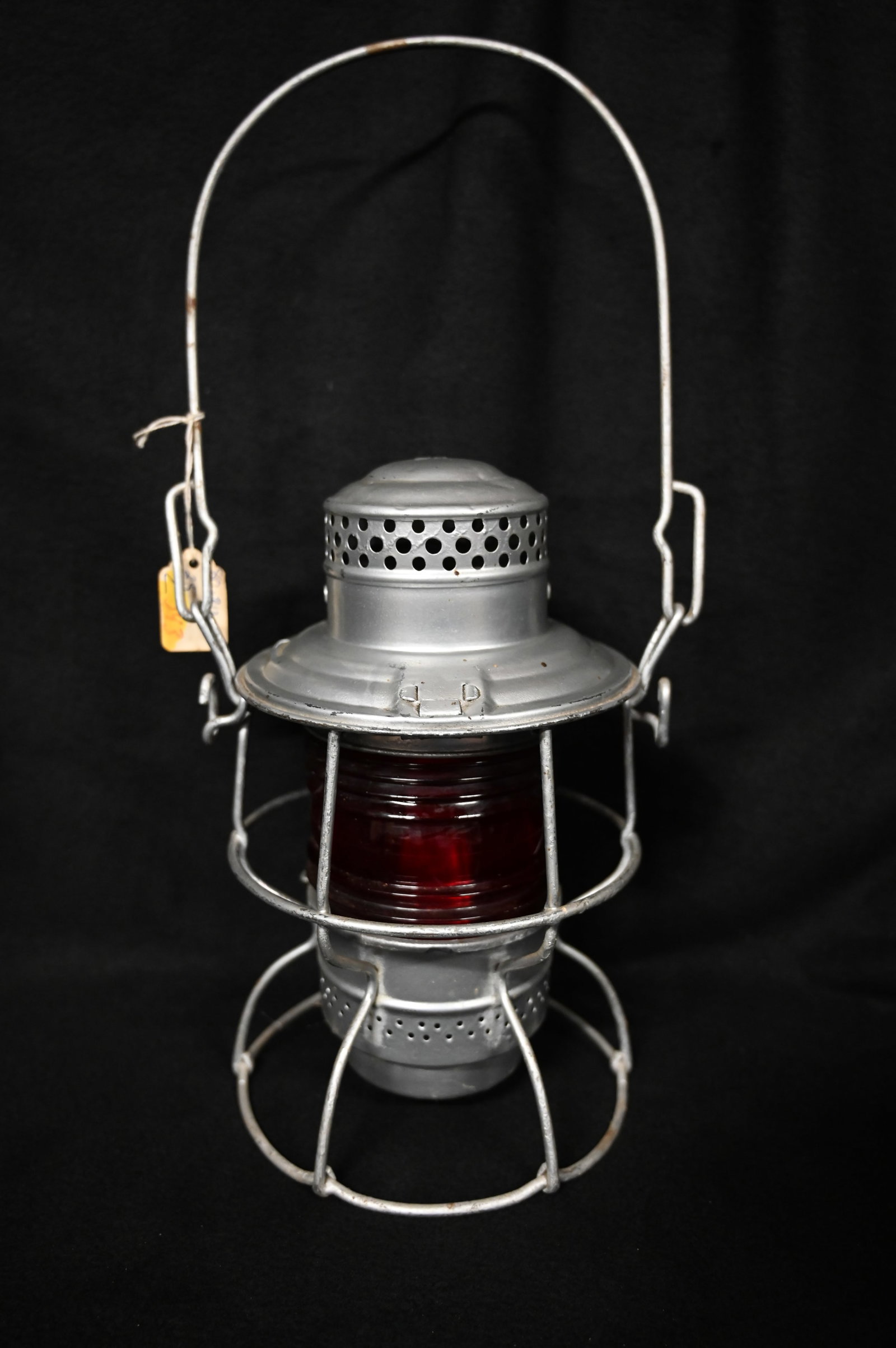 Vintage Adams & Westlake Co. Railroad Lantern Red Glass in Great Condition.  Has U.P. on the top. (1 of 10)