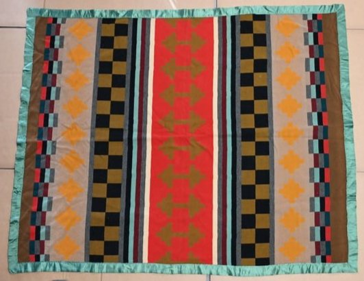 54 1/8"W x 66 3/4"L Beacon Camp Blanket Early 1900's (1 of 13)