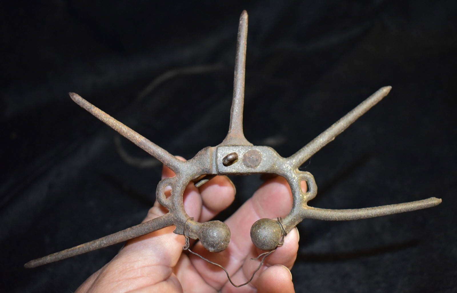 Antique Spiked Calf Nose Ring made of Cast Iron or Steel (1 of 5)