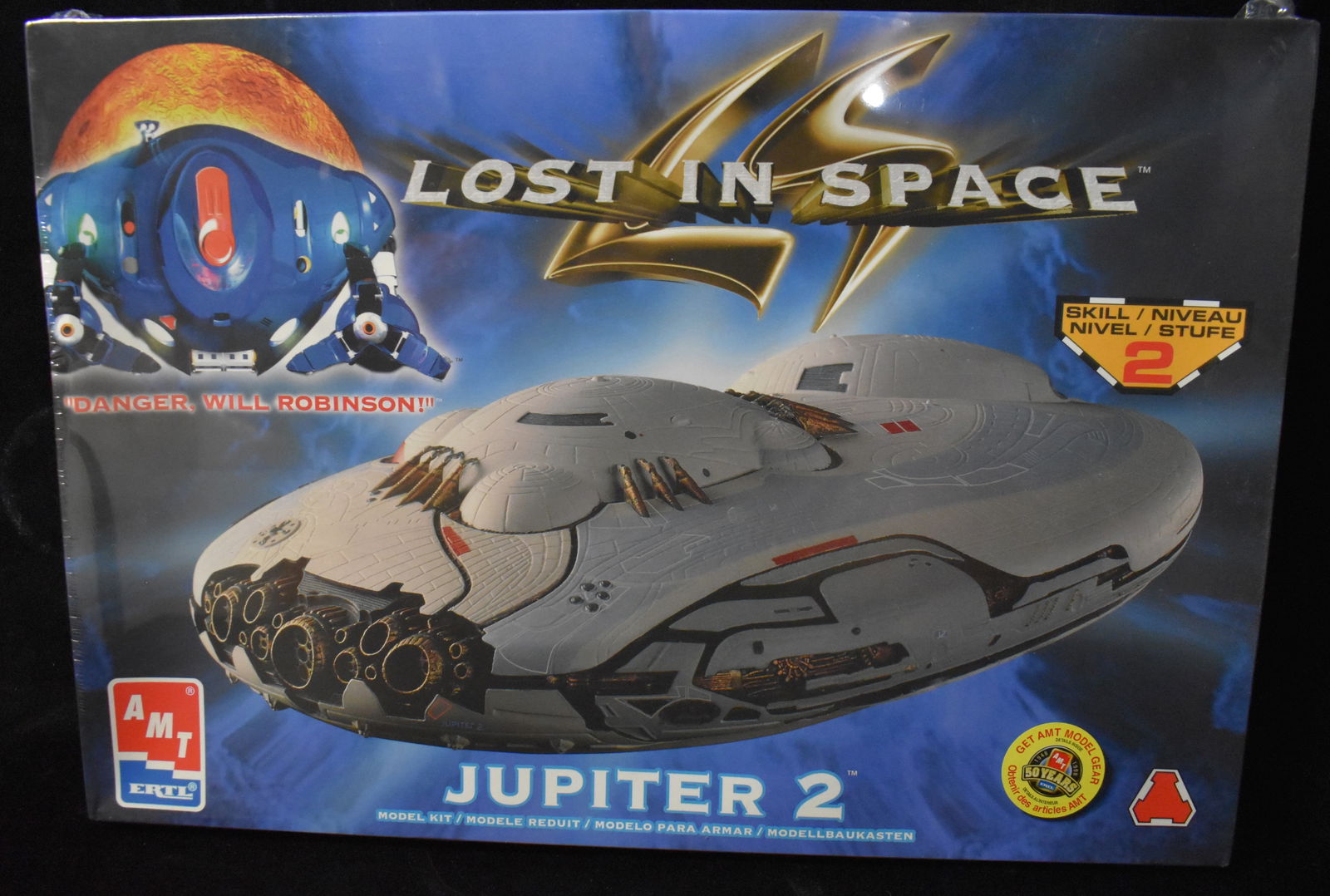 1998 Lost in Space Jupiter 2 AMT Ertl Model Kit NIB: AMT Ertl Plastic Model Kit Lost in Space Jupiter 2 8459-10D0 1998. New in the box factory sealed.